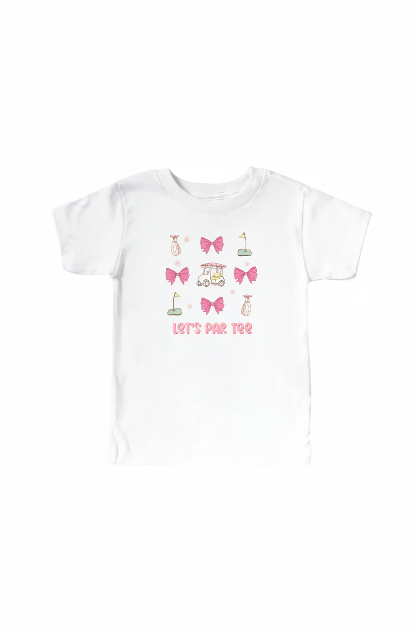 Let's Par Tee Kids Graphic Tee | White - Image 2