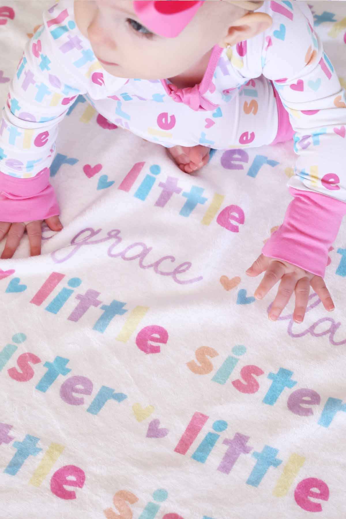 Personalized Kids Blanket | Little Sibling - Image 14