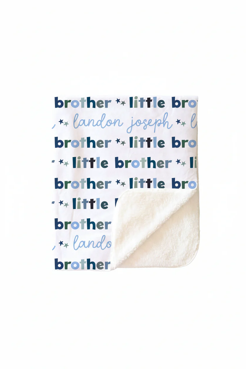 Personalized Kids Blanket | Little Sibling - Image 8