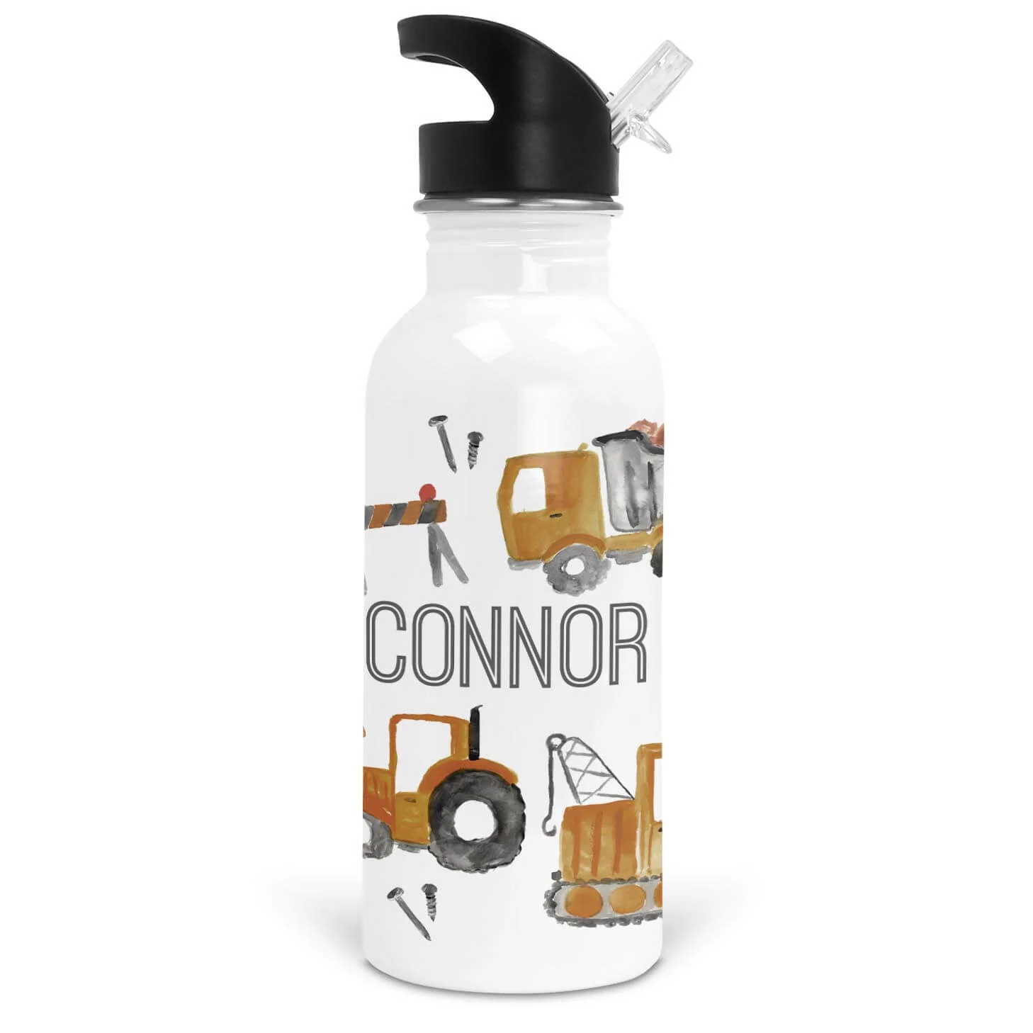 Little Digger Personalized Kids Water Bottle