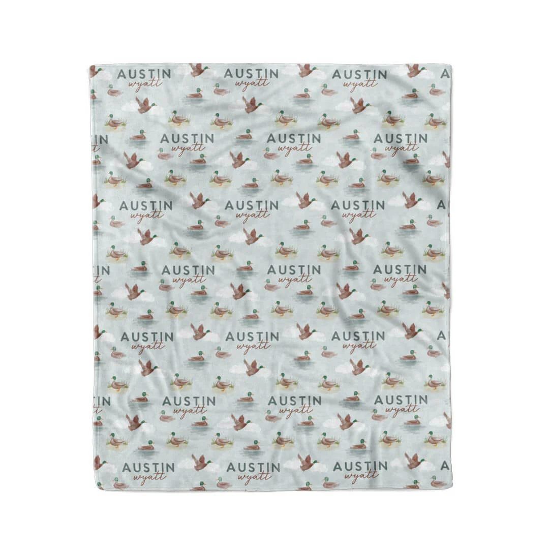 Little Duckling Personalized Kids Blanket - Image 3