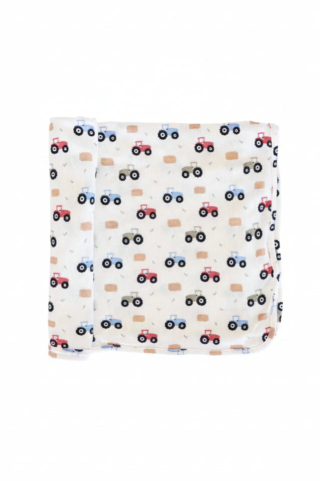 Little Farmer Bamboo Waffle Oversized Swaddle Blanket