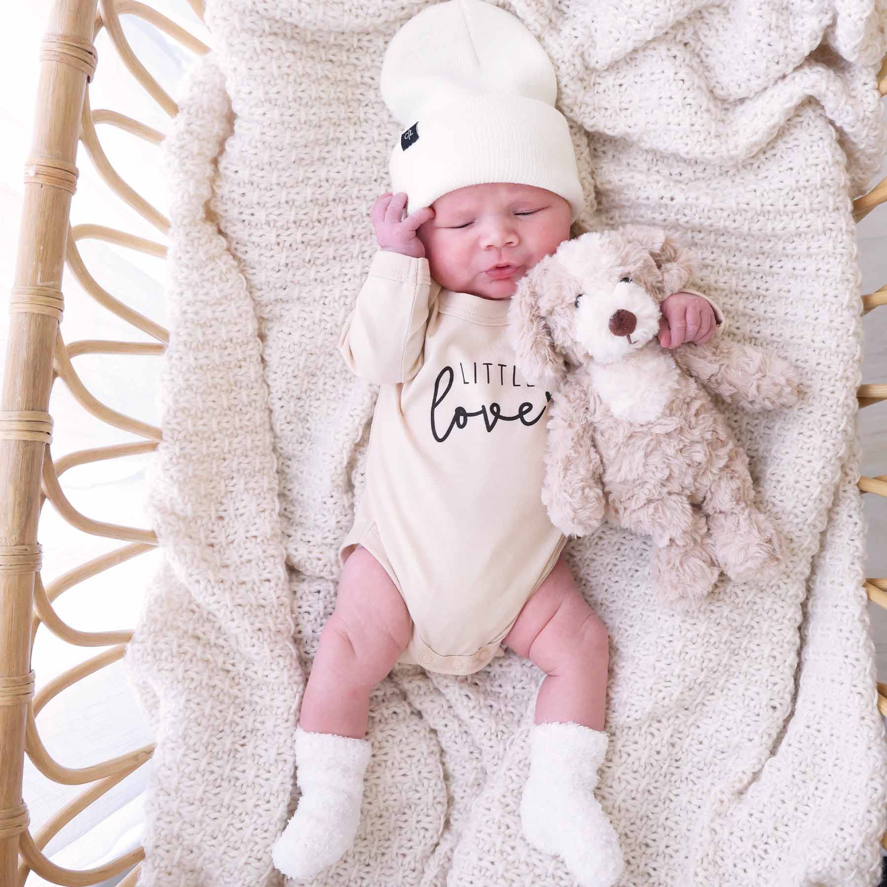 Little Love Long Sleeve Graphic Bodysuit | Natural - Image 3