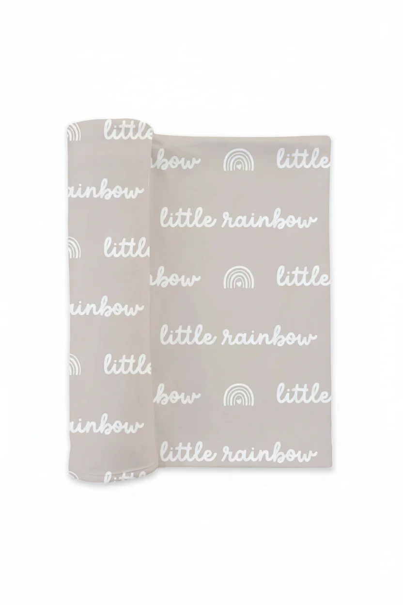 Little Rainbow Swaddle Blanket | Neutral - Image 2