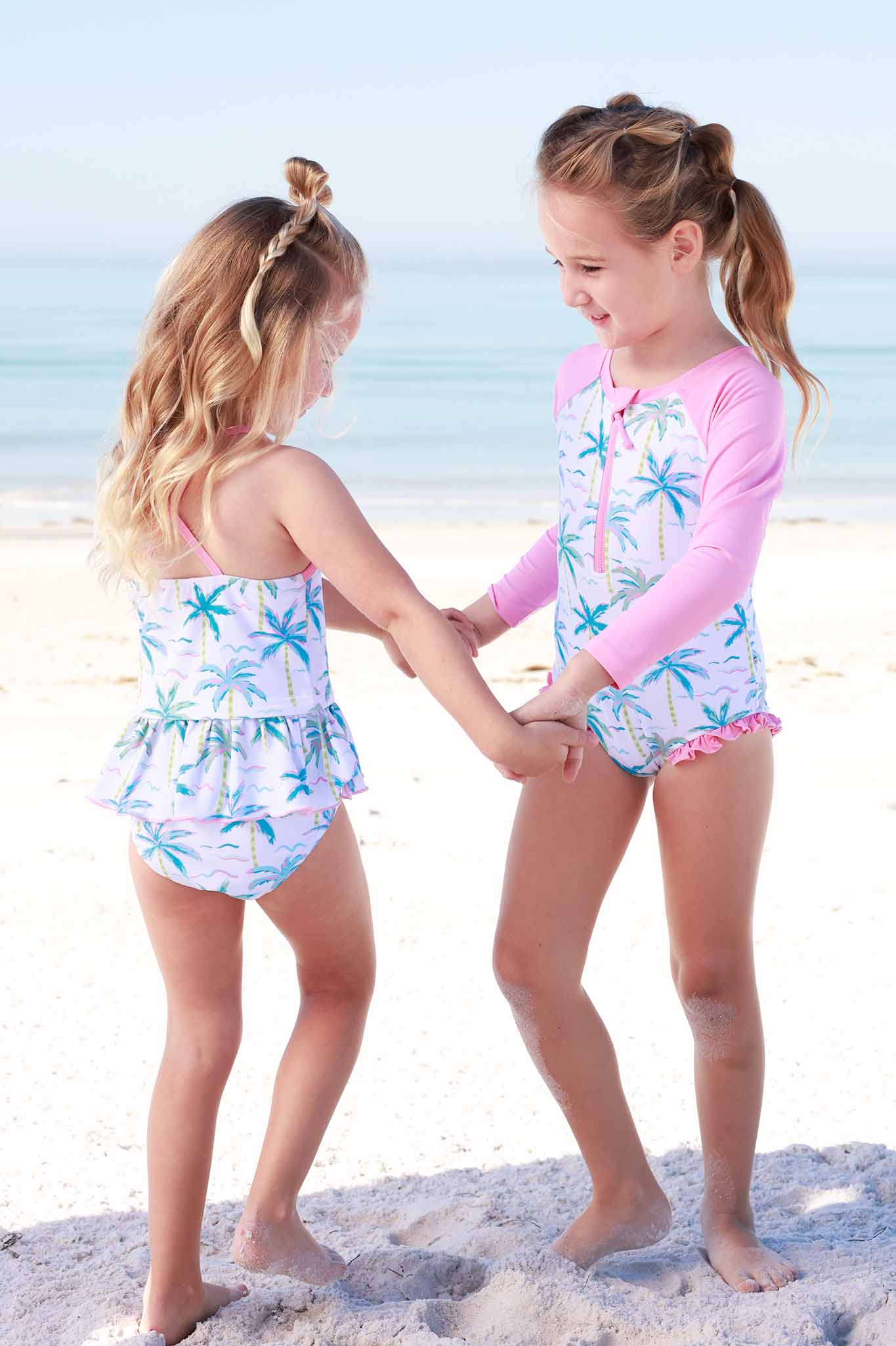 Long Sleeve Rash Guard with Front Zipper | Blue Lagoon - Image 10