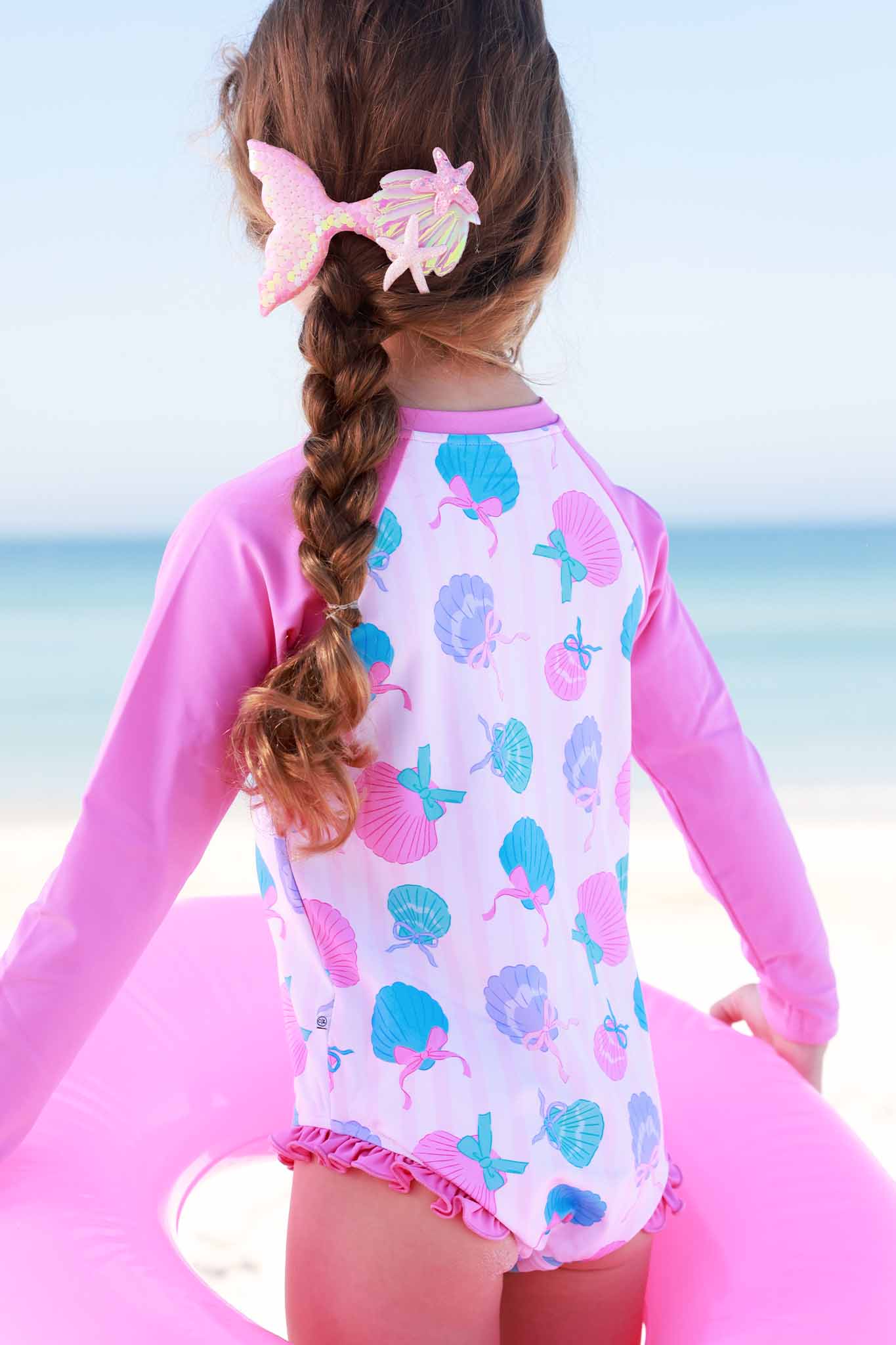 Long Sleeve Rash Guard with Front Zipper | Seaside Sweetie - Image 16