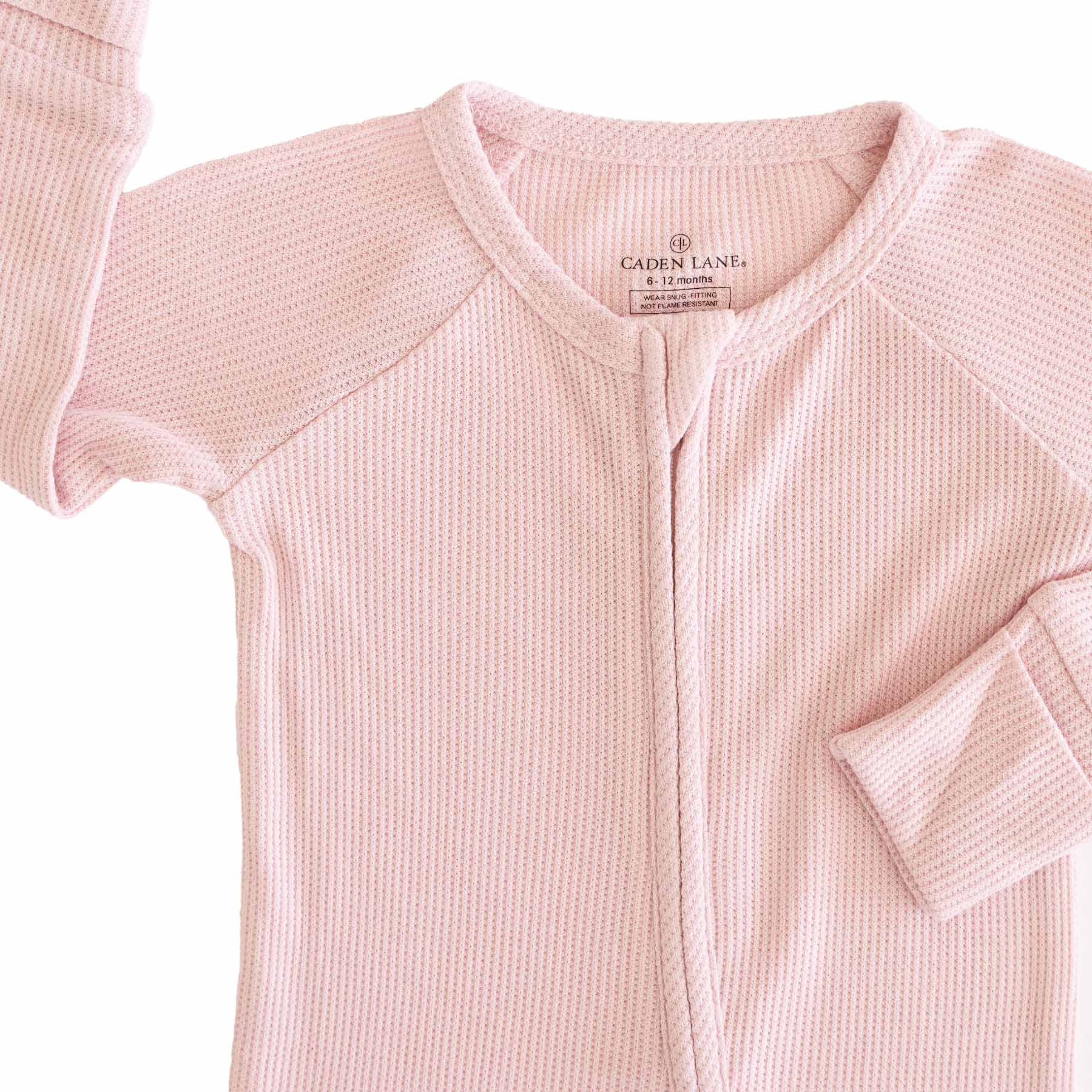Embroidered Bamboo Waffle Convertible Zip Romper | Lotus - Image 10