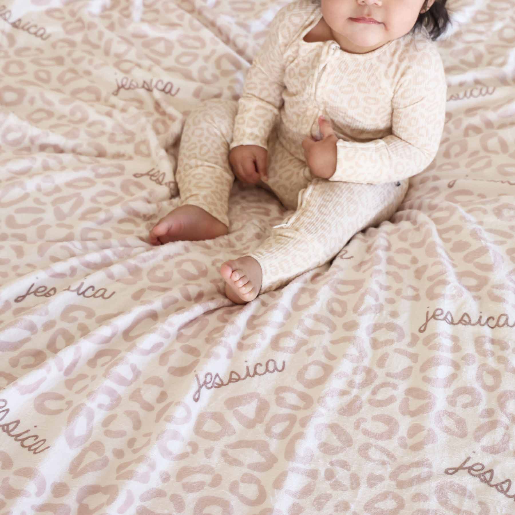 Lovely Leopard Personalized Kids Blanket - Image 10