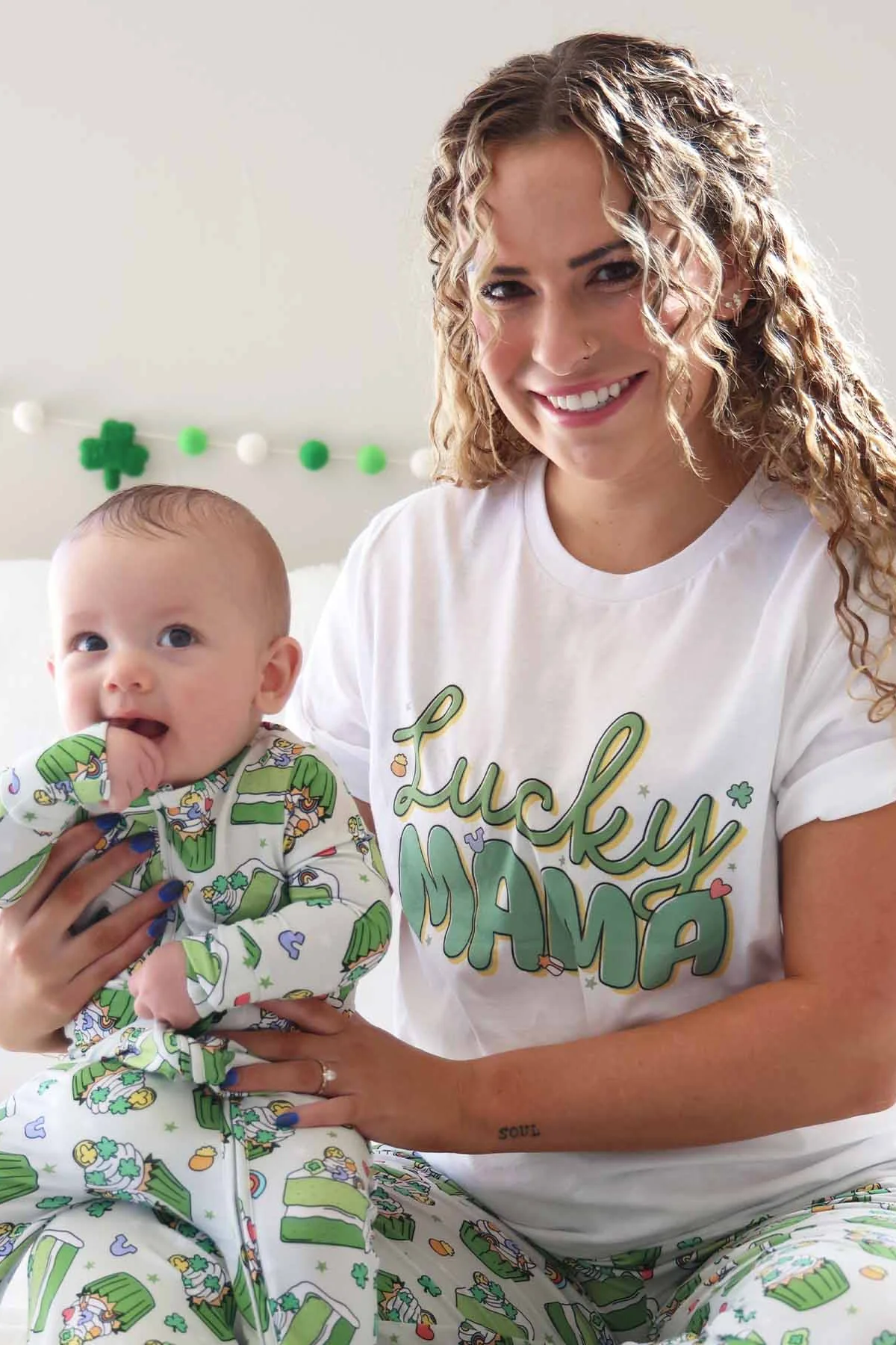 Lucky Parent Adult Graphic Tee | White - Image 14