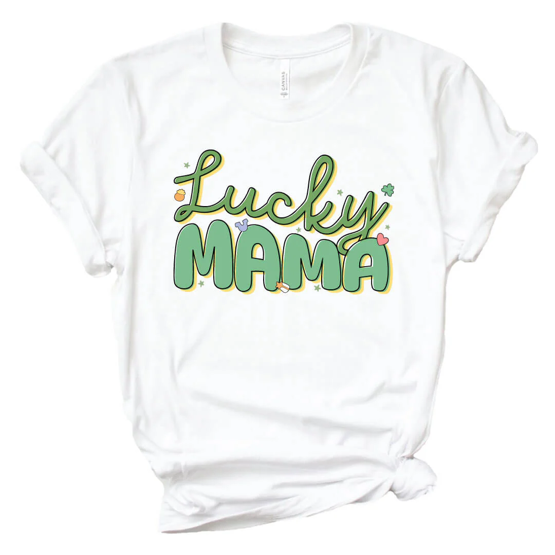 Lucky Parent Adult Graphic Tee | White - Image 16