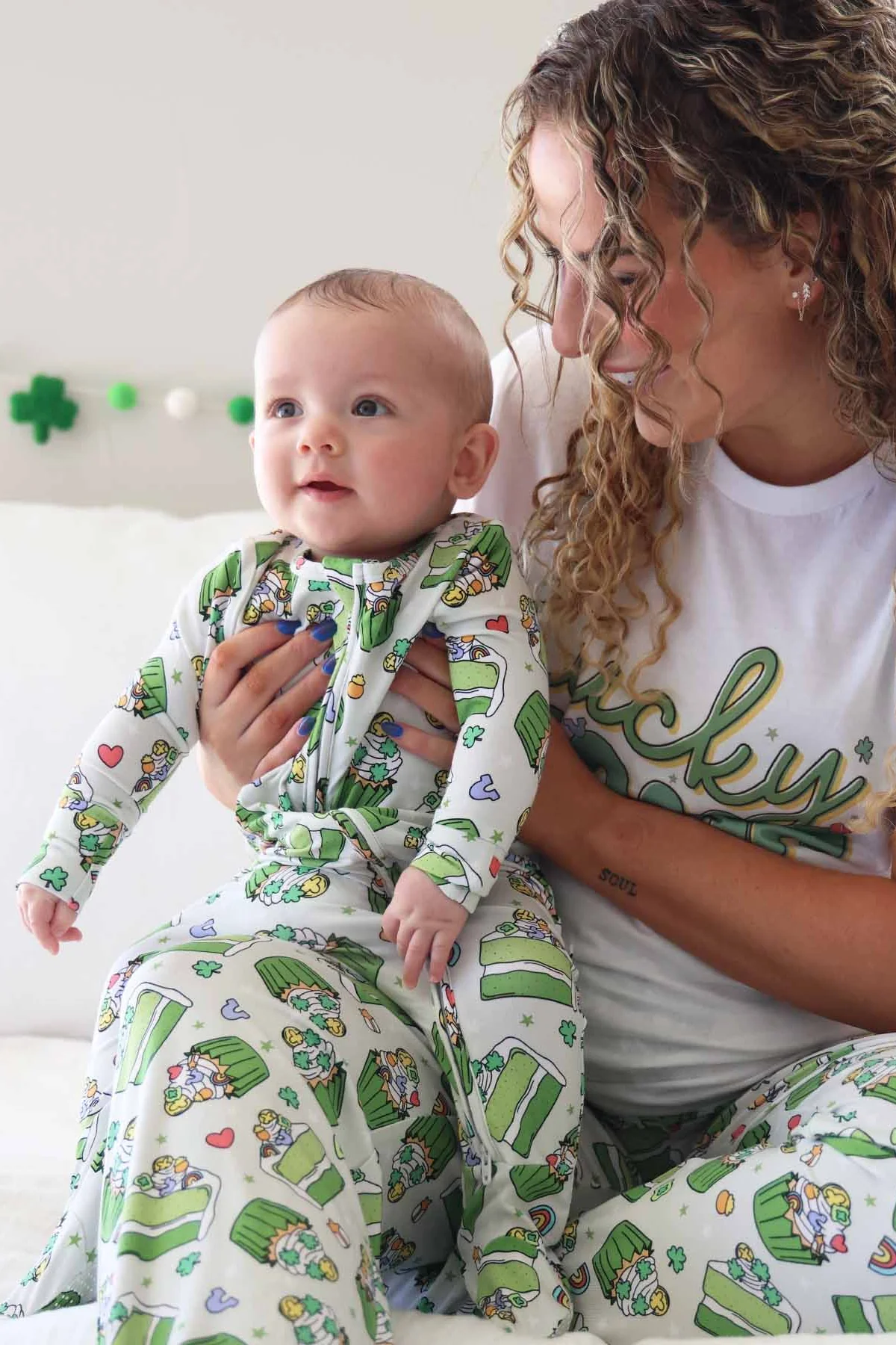 Lucky Parent Adult Graphic Tee | White - Image 23