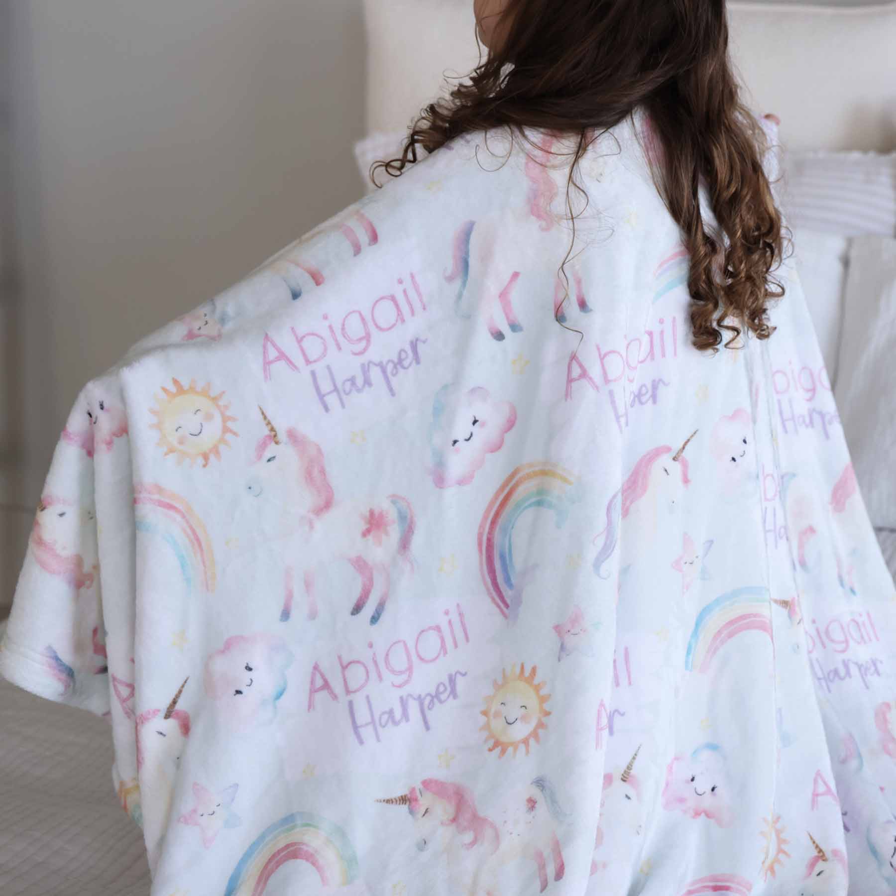 Magical Unicorns Personalized Kids Blanket - Image 7