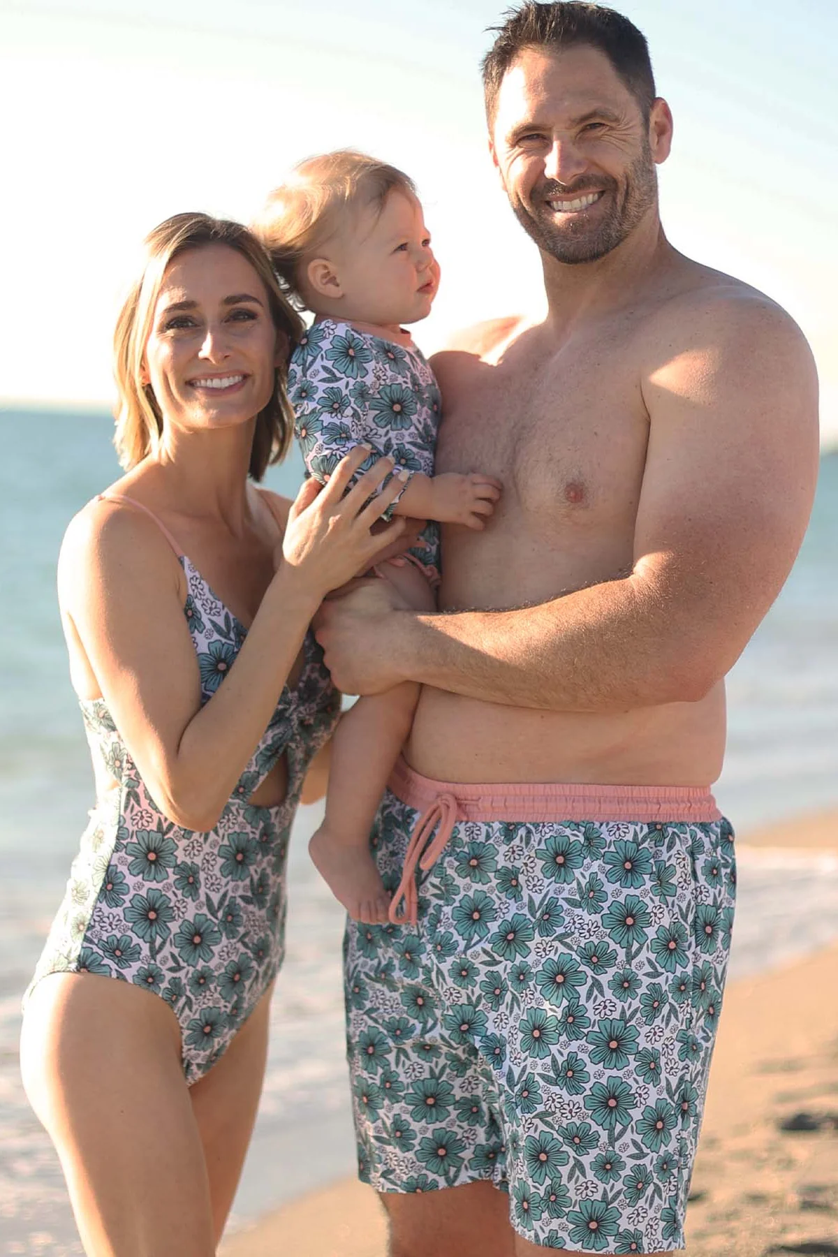 Men's Swim Trunks | Beachy Blooms - Image 3