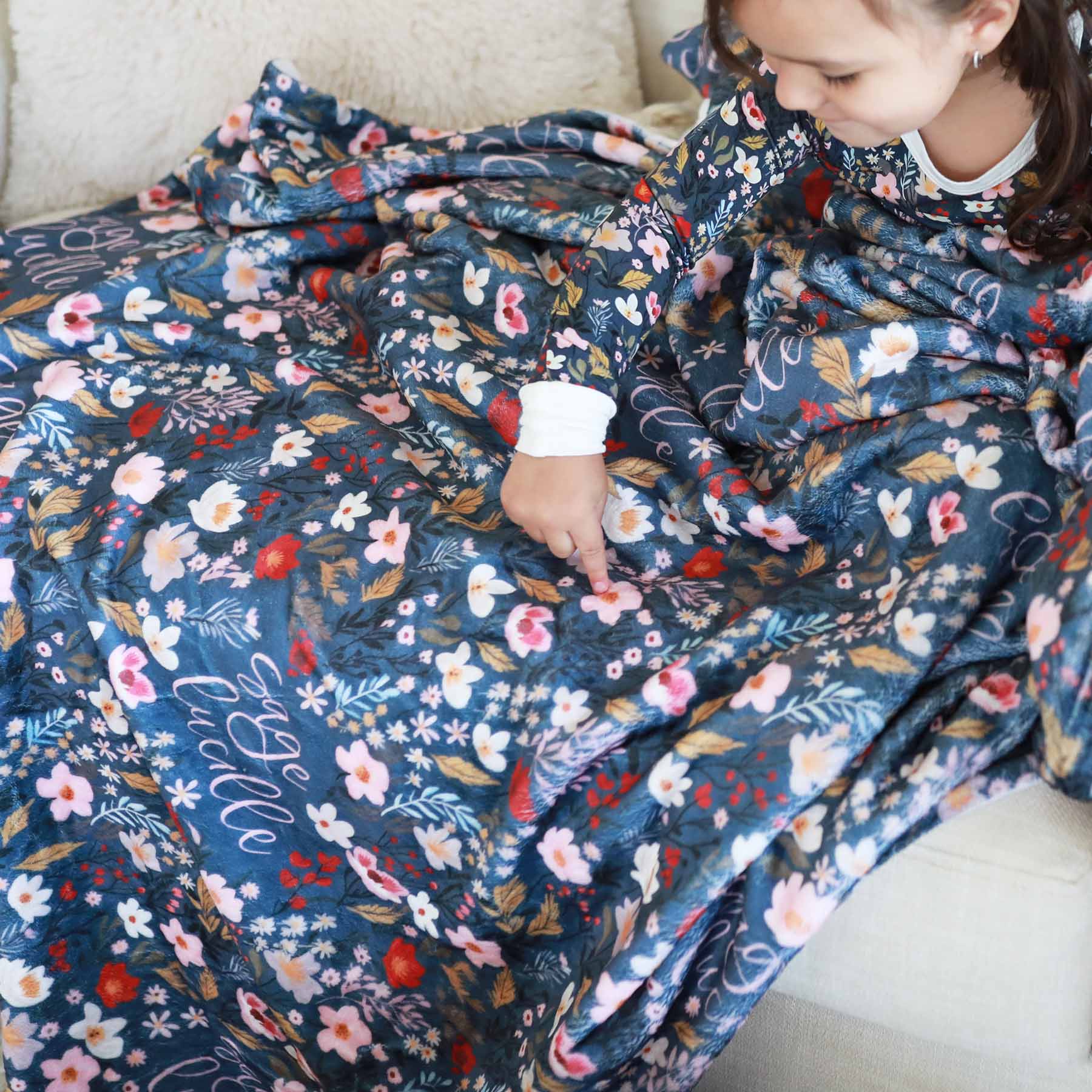 Midnight Meadow Personalized Kids Blanket - Image 2