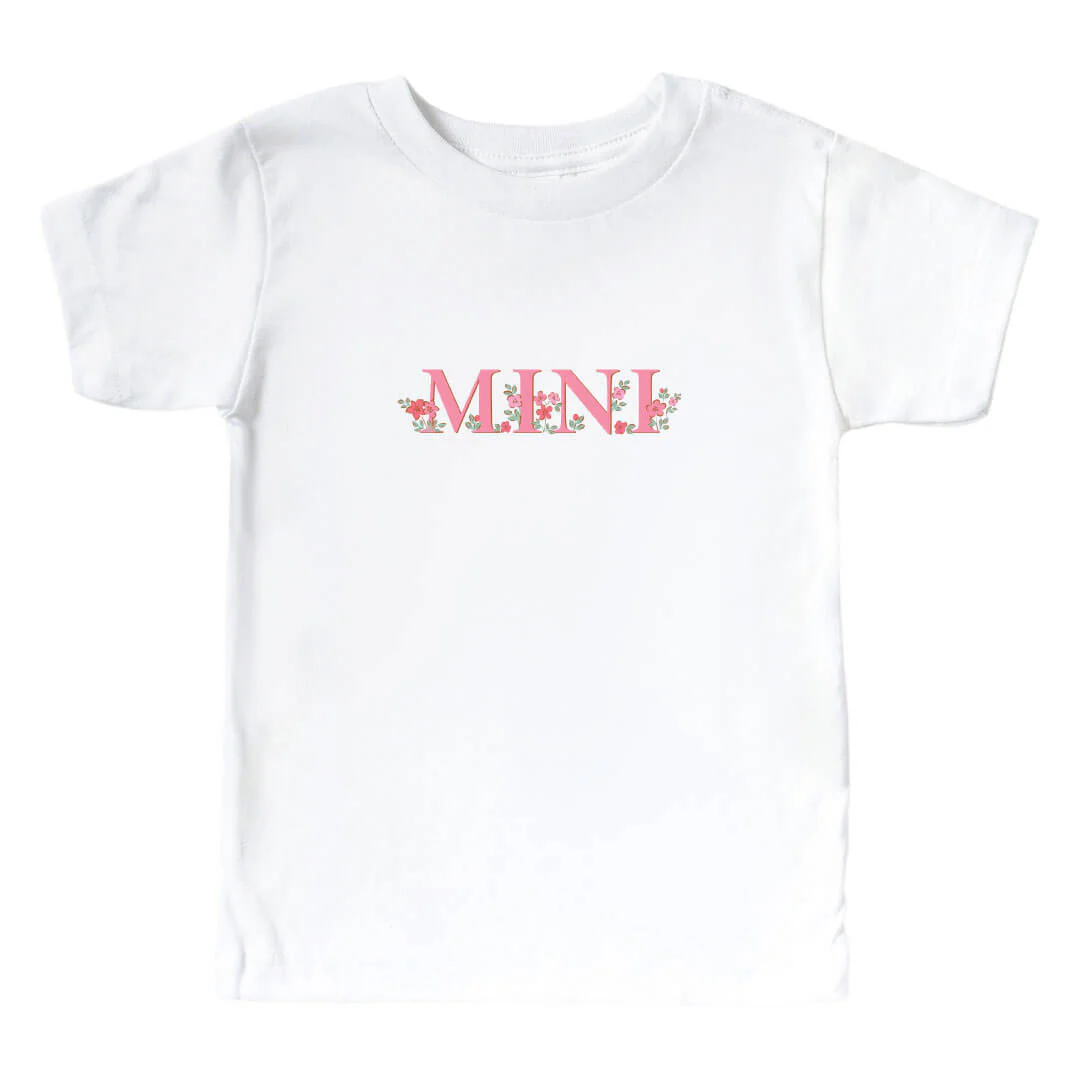 Mini Kids Graphic Tee | White