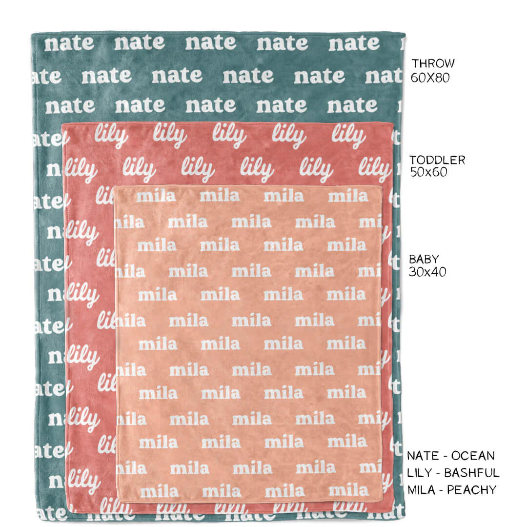 Modern Boho Personalized Color Blanket - Image 6