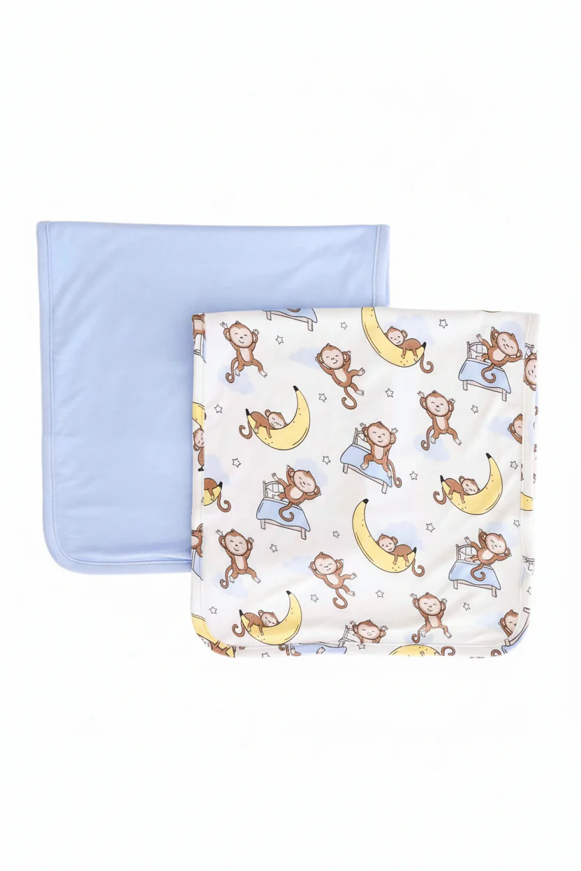Monkey See, Monkey Snooze 2pc Burp Cloth Set