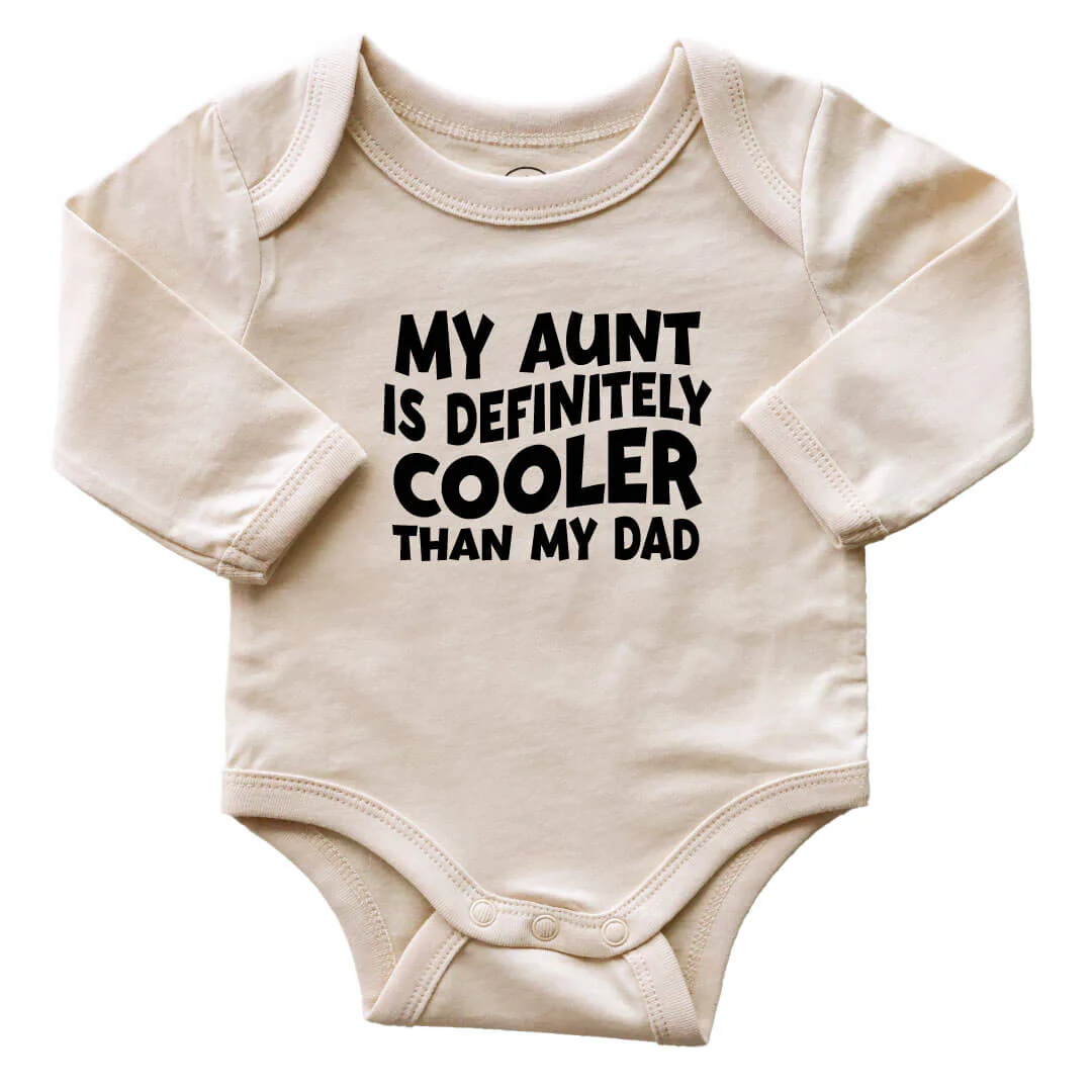 My Aunt's Cooler Long Sleeve Graphic Bodysuit | Natural - Image 2