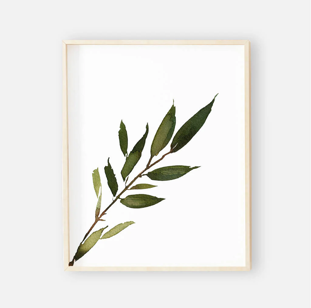 Olive Leaf Digital Nursery Art Print Group - Image 2