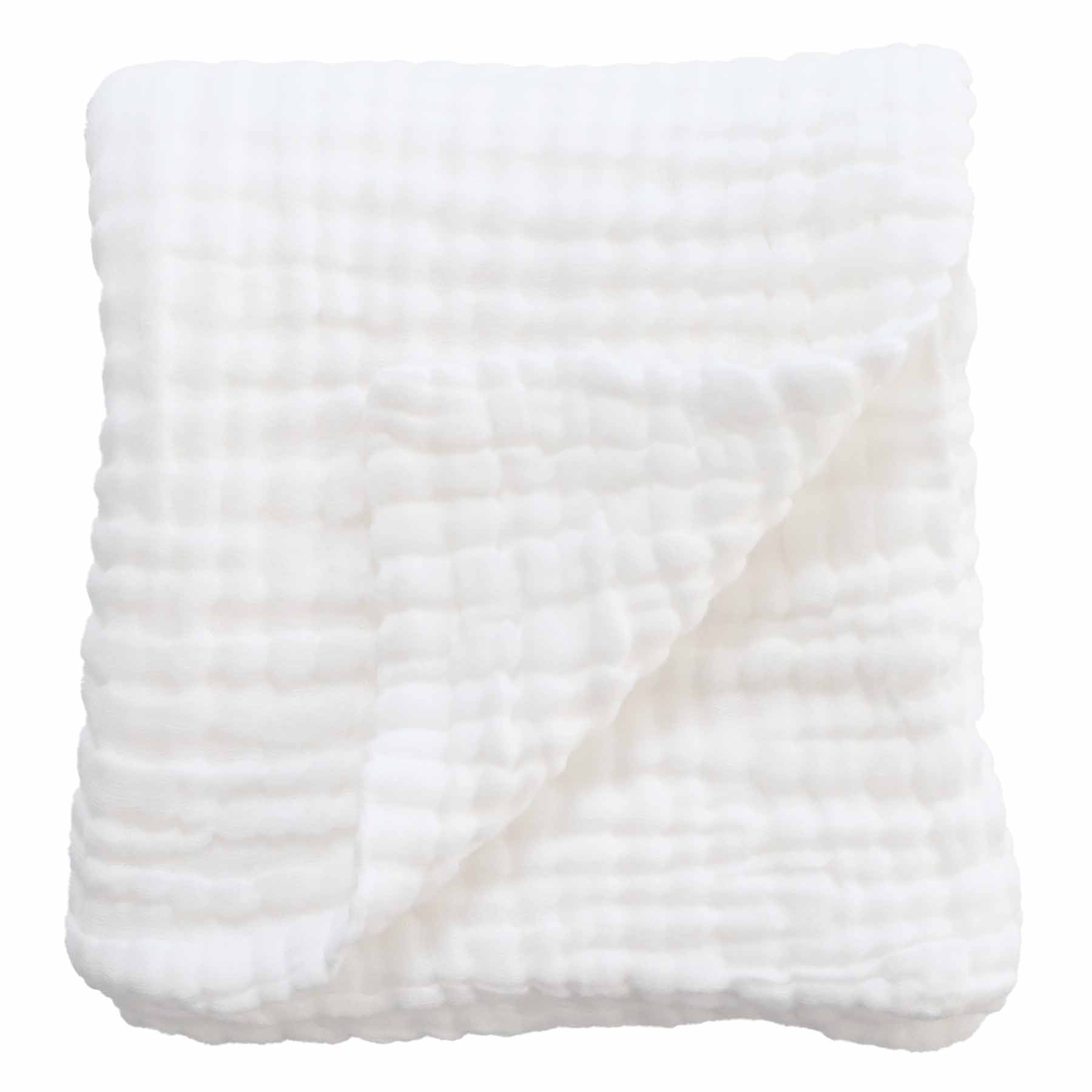 Organic Cotton Gauze Swaddle Blanket | Pearl - Image 2