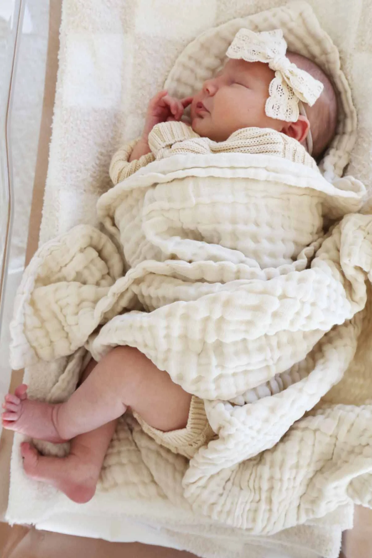 Organic Cotton Gauze Swaddle Blankets - Image 2