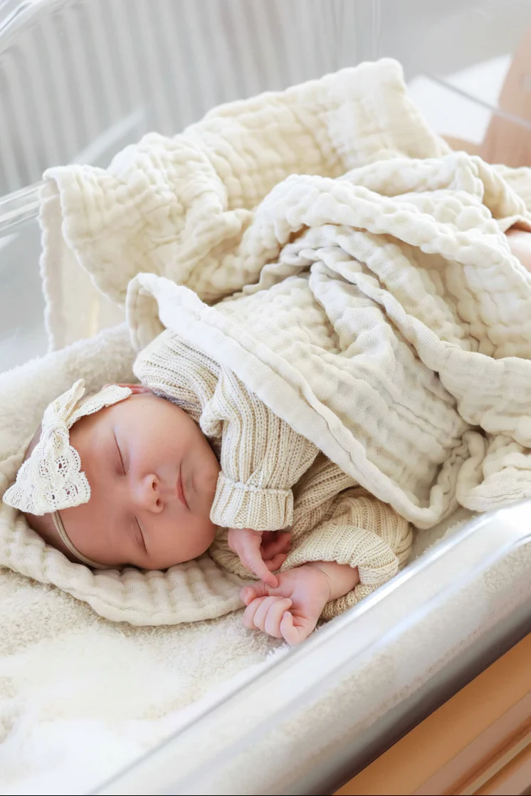 Organic Cotton Gauze Swaddle Blankets - Image 4