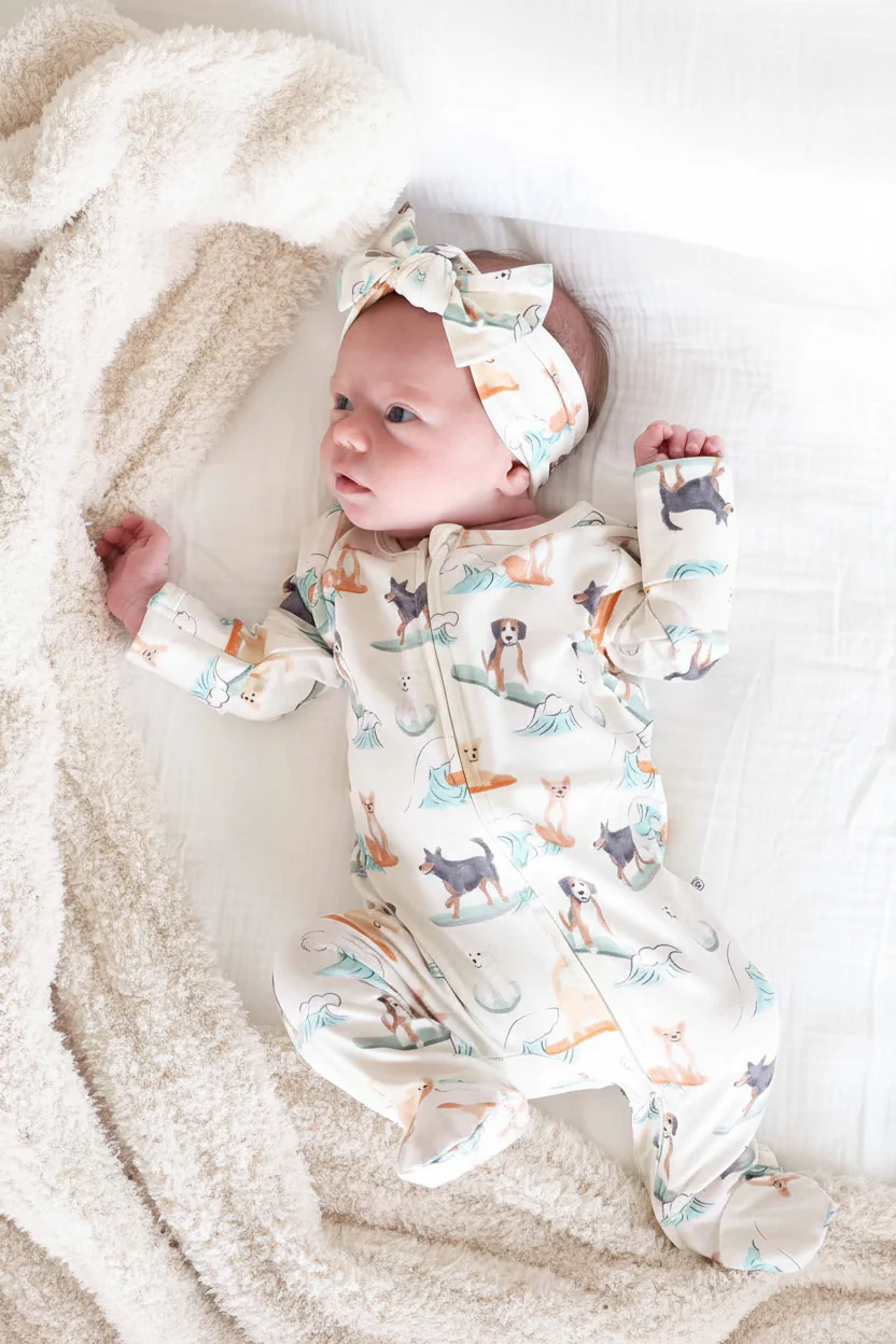 Paddle Pups Knit Large Bow Headwrap - Image 4