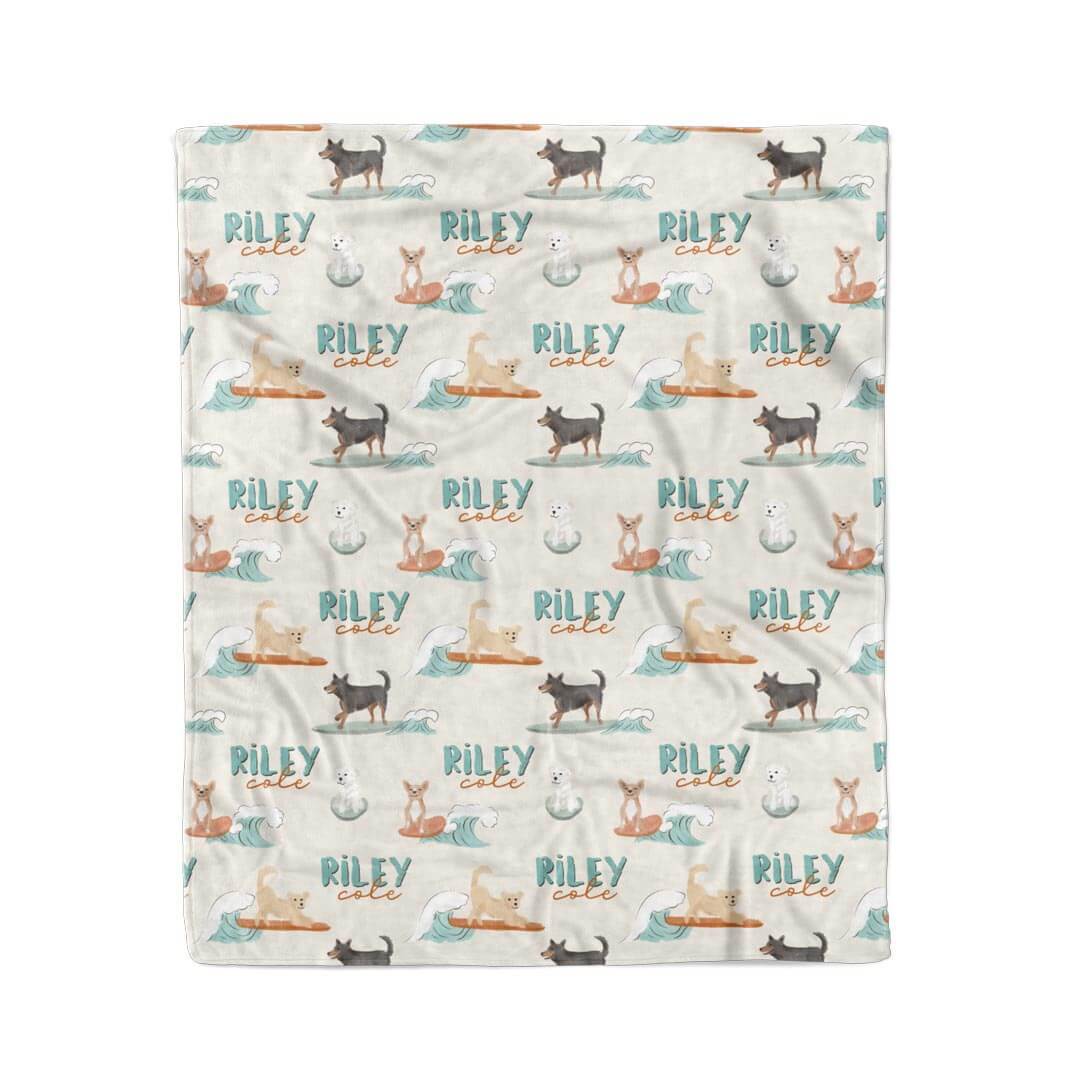 Paddle Pups Personalized Kids Blanket - Image 5