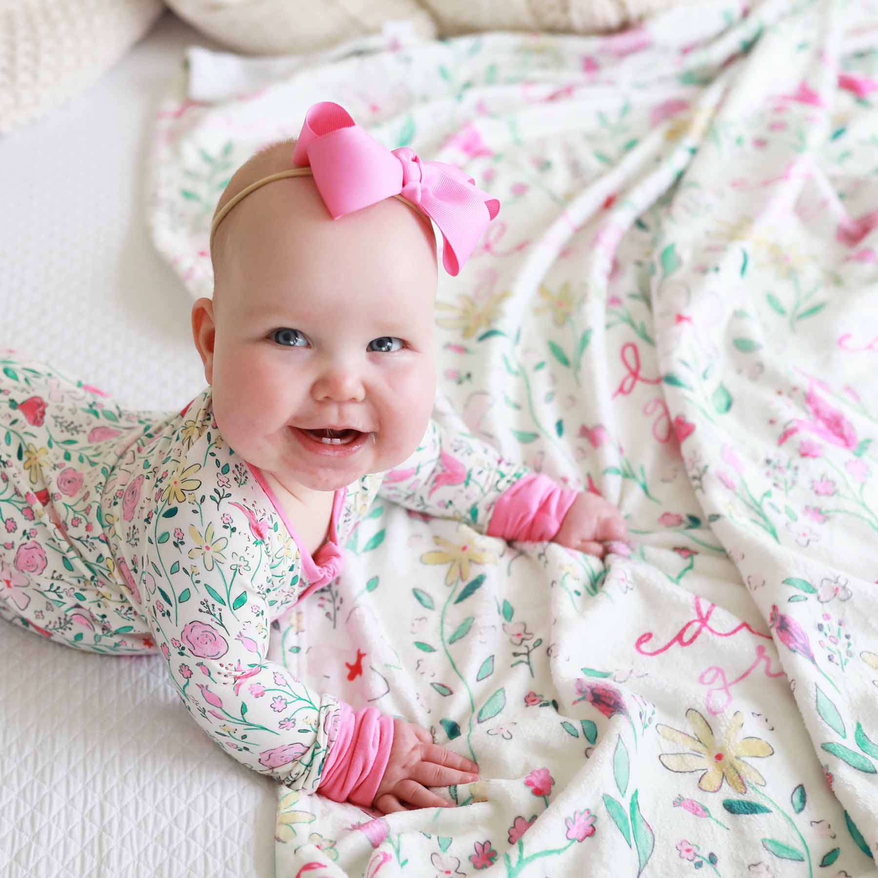 Paris Petals Personalized Kids Blanket - Image 5
