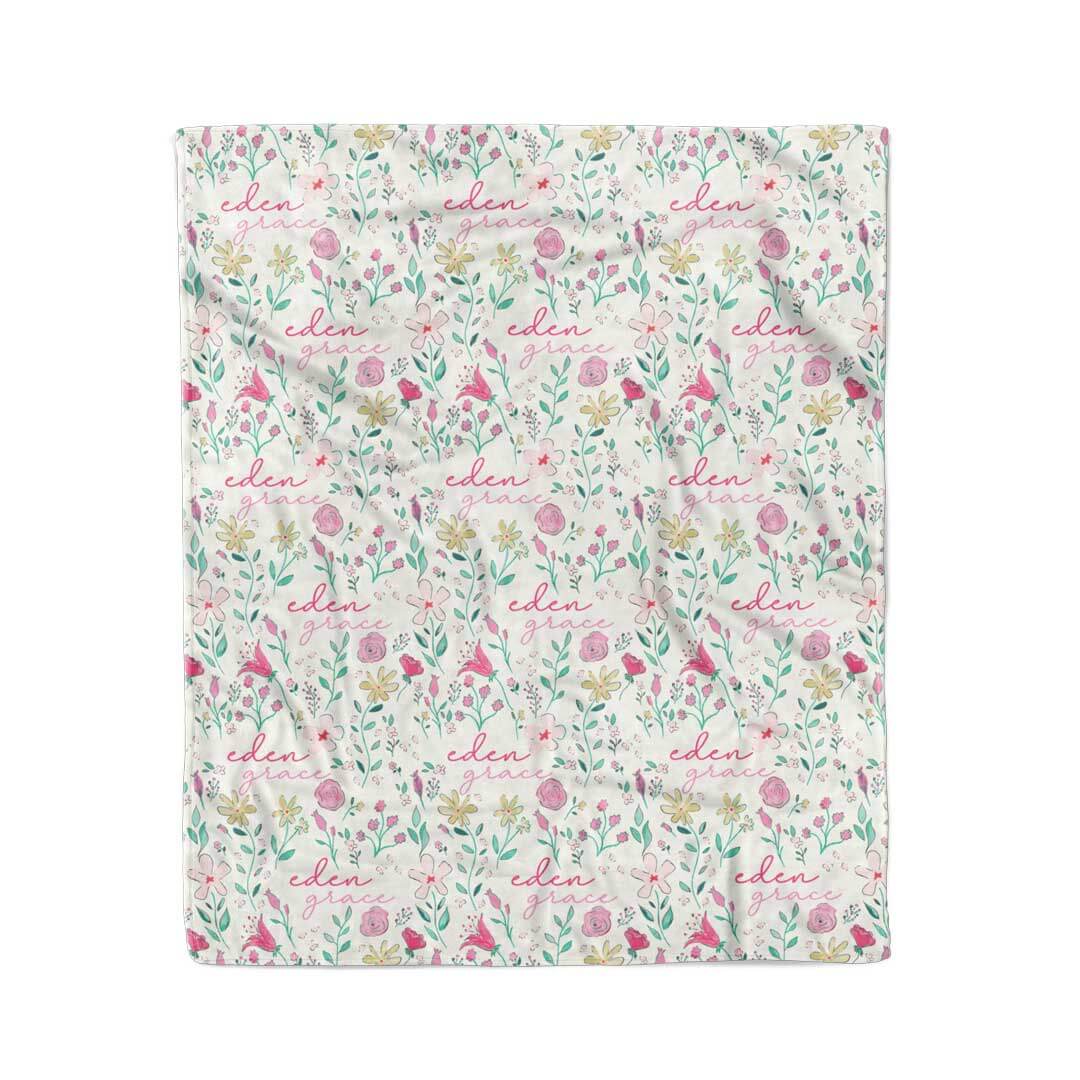 Paris Petals Personalized Kids Blanket - Image 9