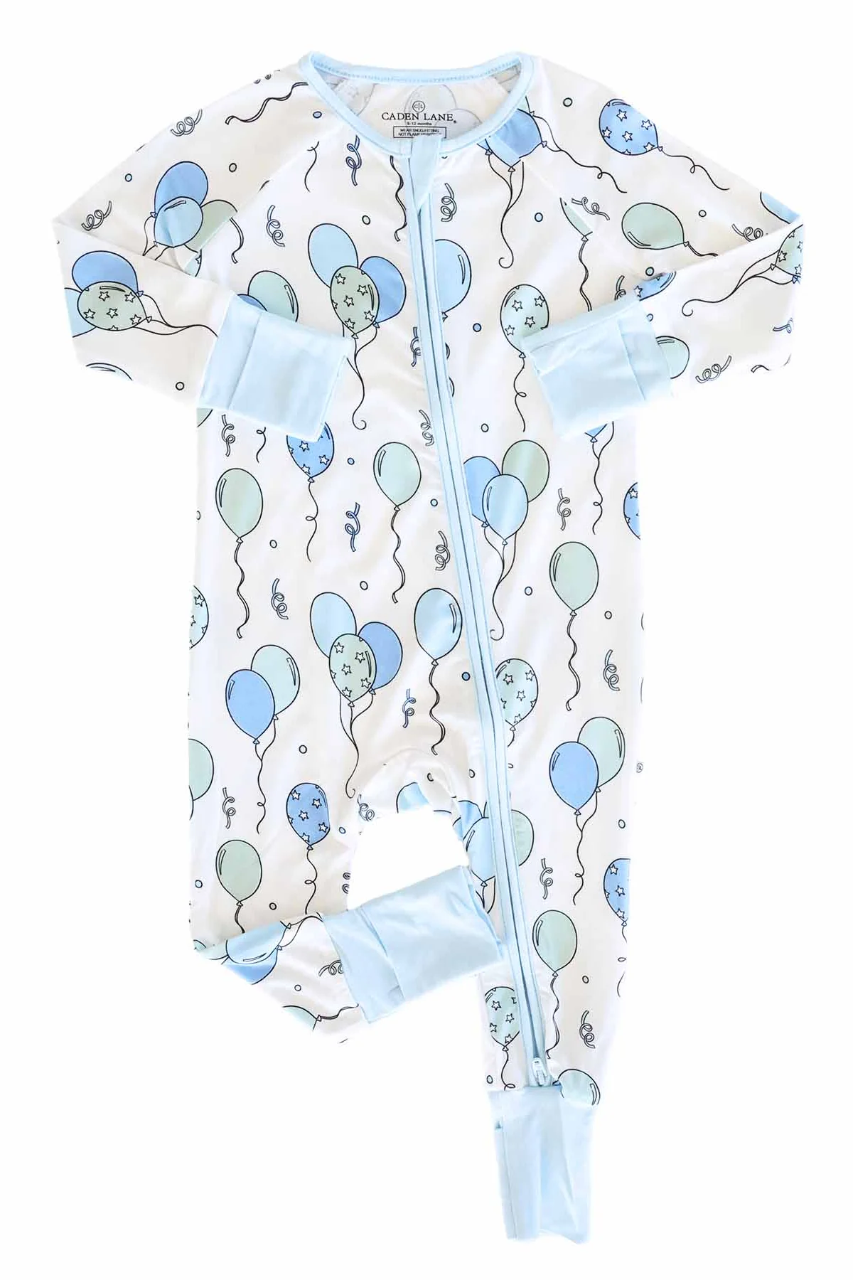Party Time Convertible Zip Romper | Blue - Image 2