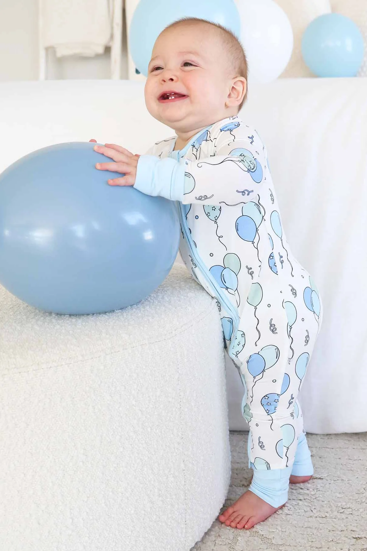Party Time Convertible Zip Romper | Blue - Image 3