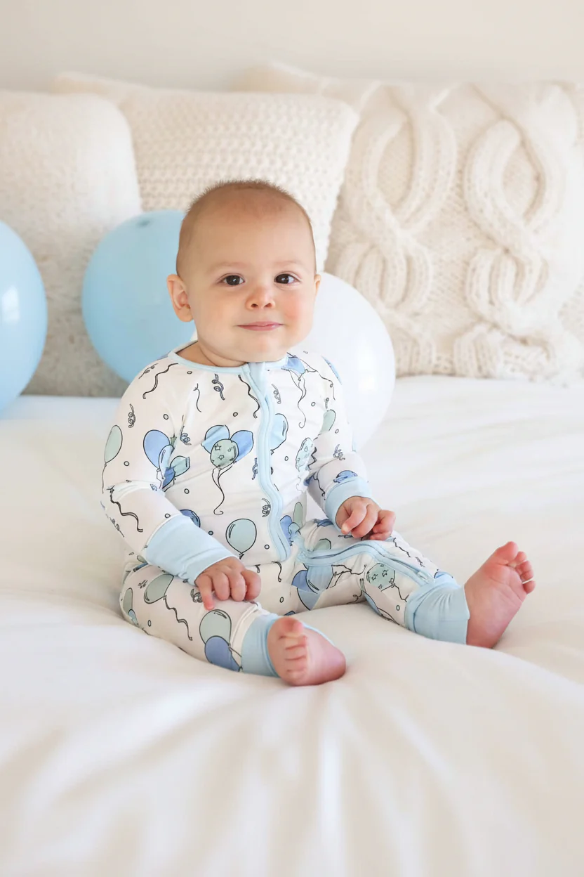 Party Time Convertible Zip Romper | Blue - Image 8