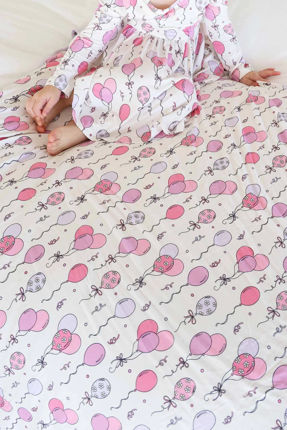Party Time Double Sided Bamboo Blanket | Pink - Image 5