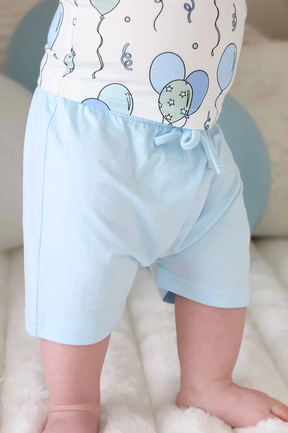 Party Time Two Piece Pocket Short Set | Blue - Image 6