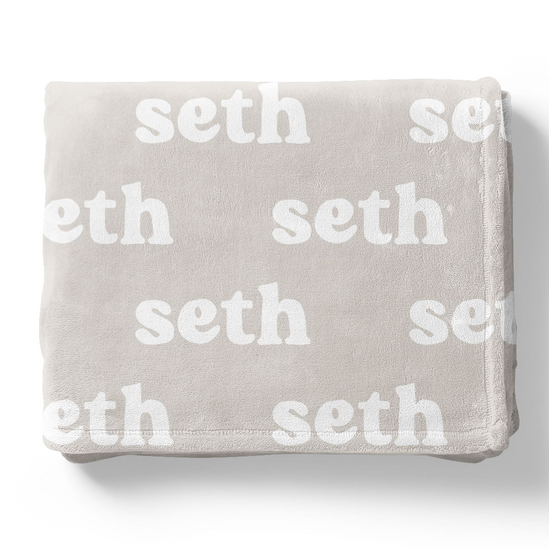 Pastel Neutrals Personalized Color Blanket - Image 13