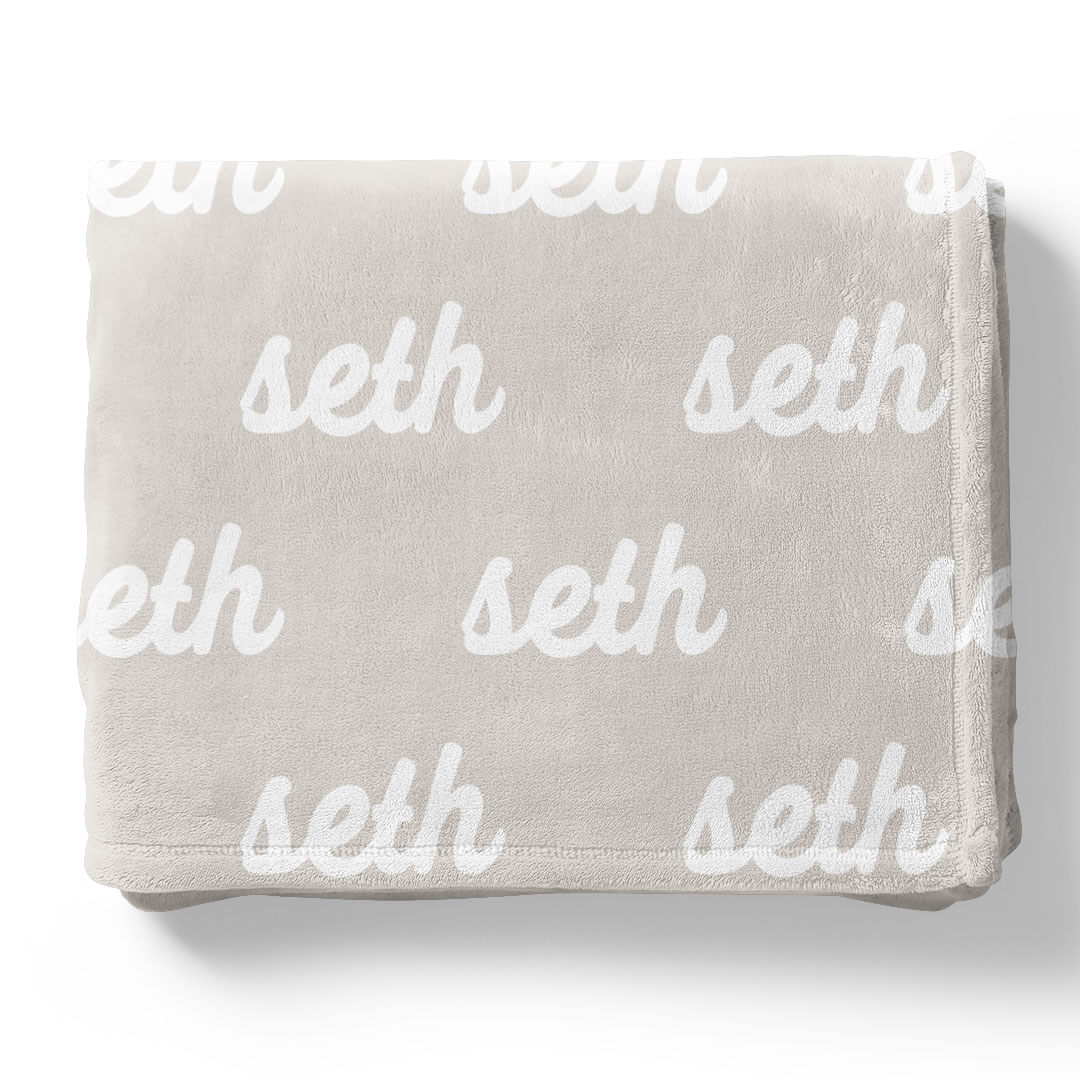 Pastel Neutrals Personalized Color Blanket - Image 14