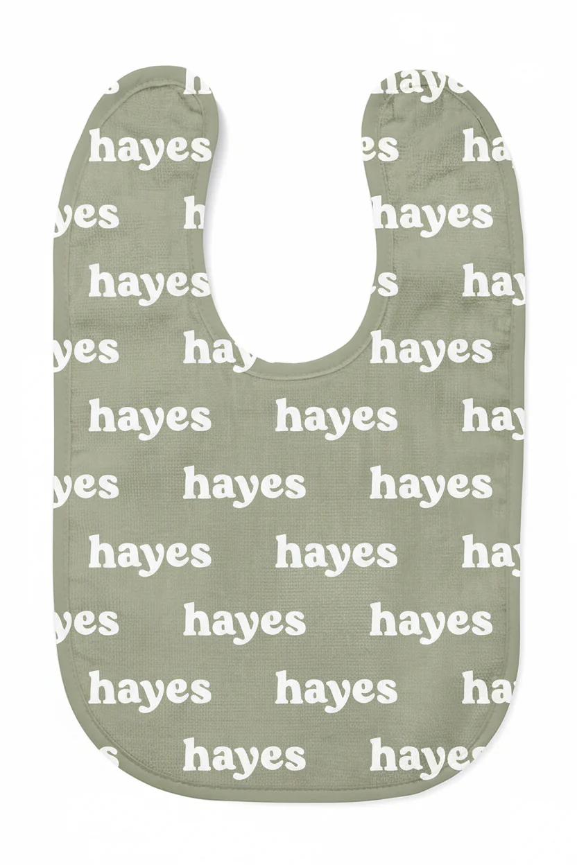 Personalized Baby Name Bib | Fern