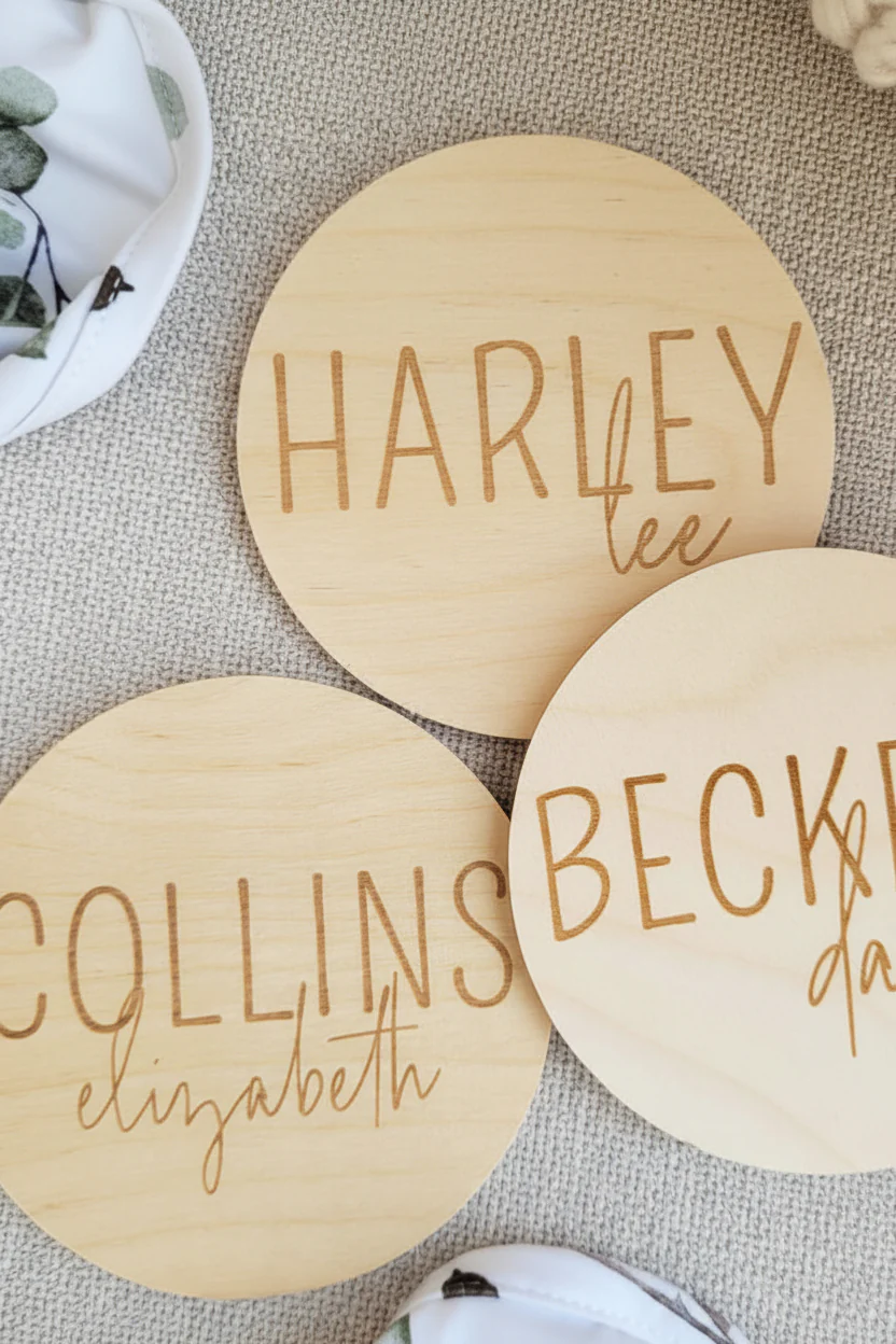Personalized Wood Announcement | Block - Image 4