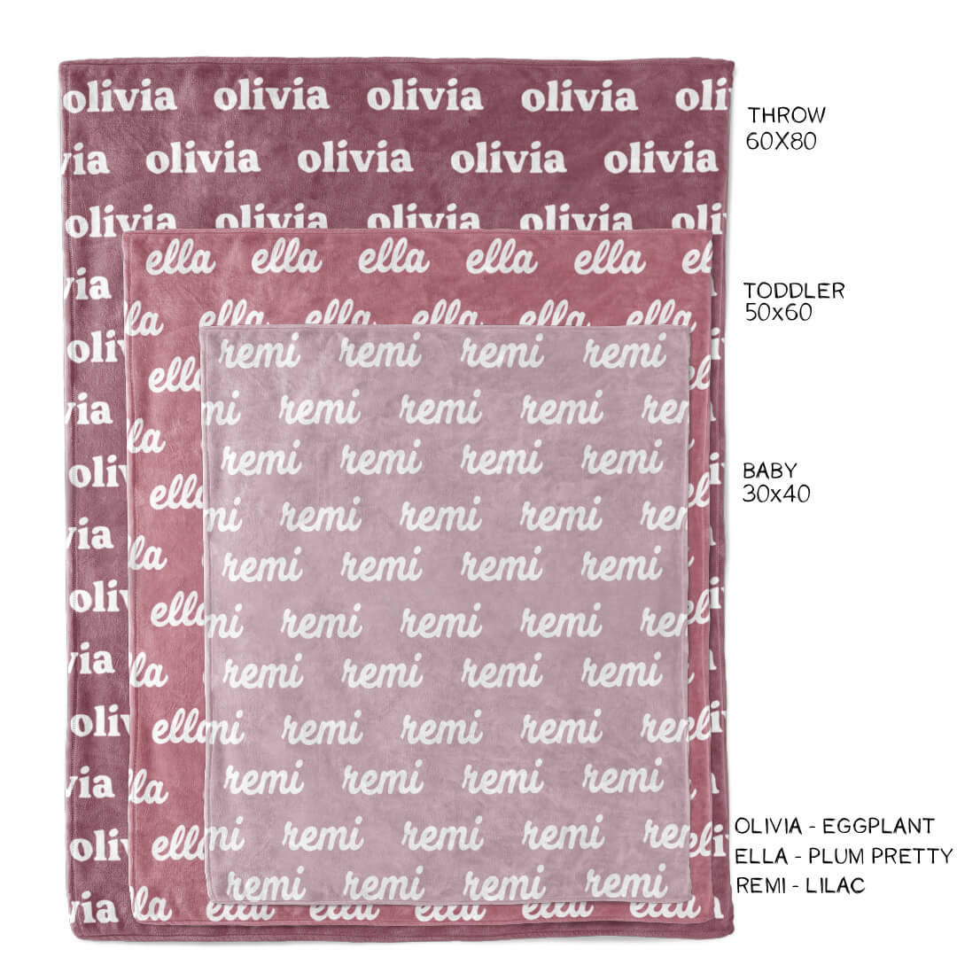 Personalized Color Blanket | Lilac - Image 3