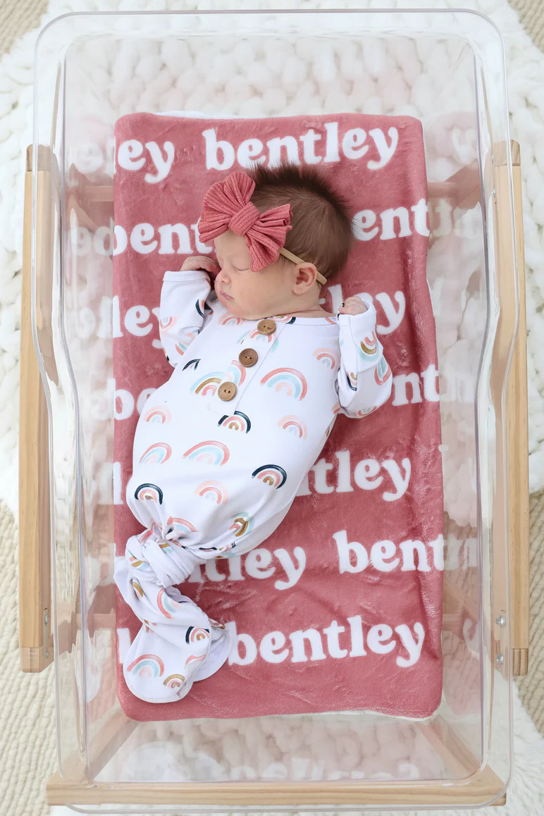 Personalized Color Blanket | Rose Berry