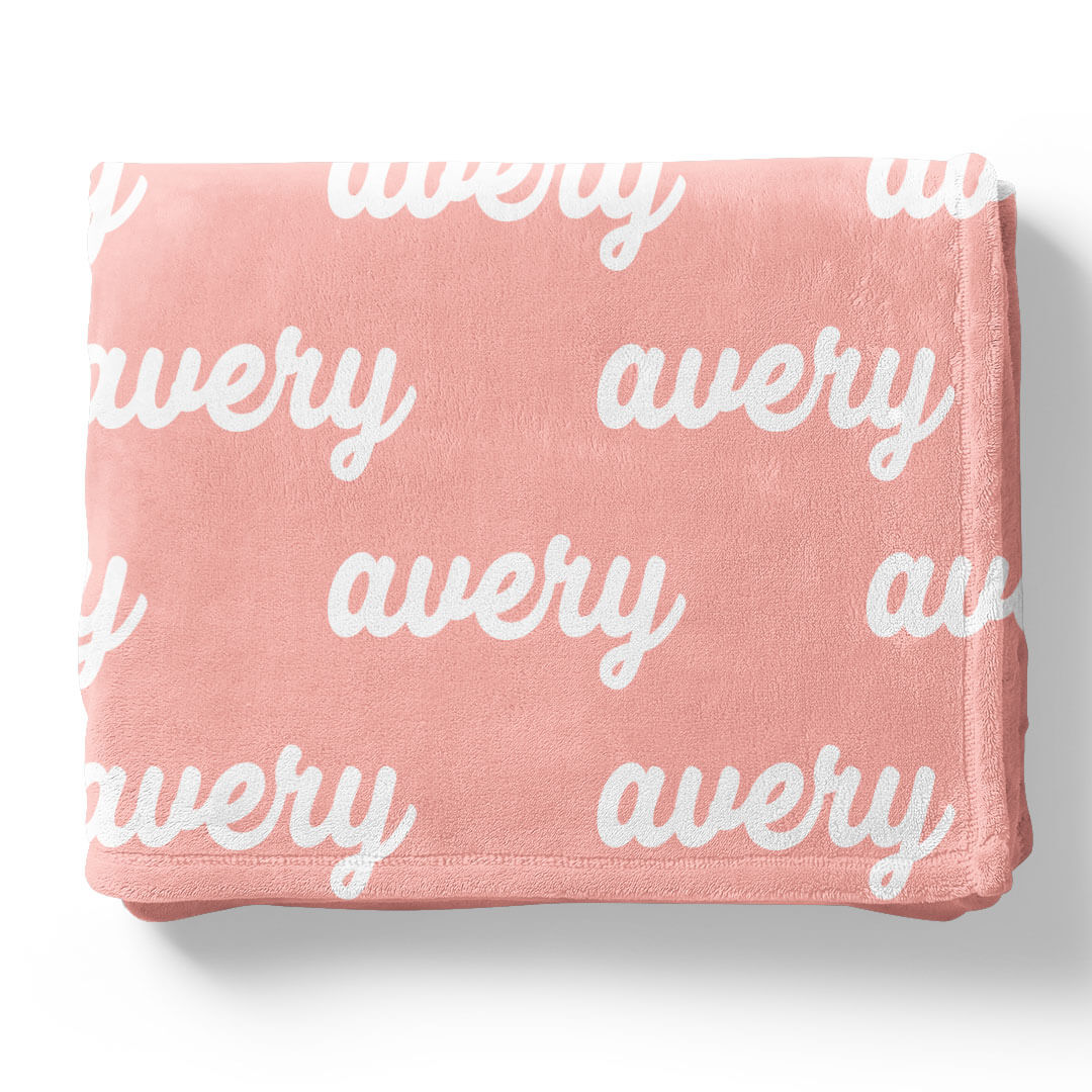 Personalized Color Blanket | Salmon - Image 7