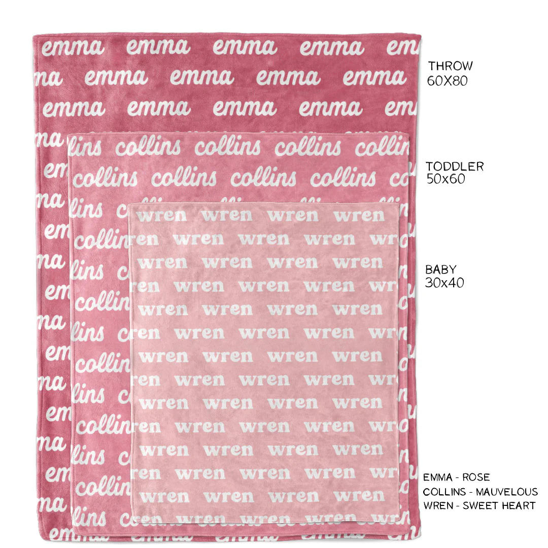 Personalized Color Blanket | Sweet Heart - Image 4