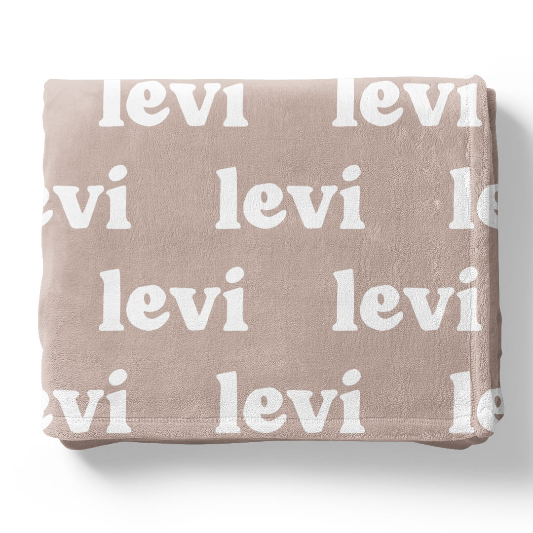 Personalized Color Blanket | Taupe - Image 6