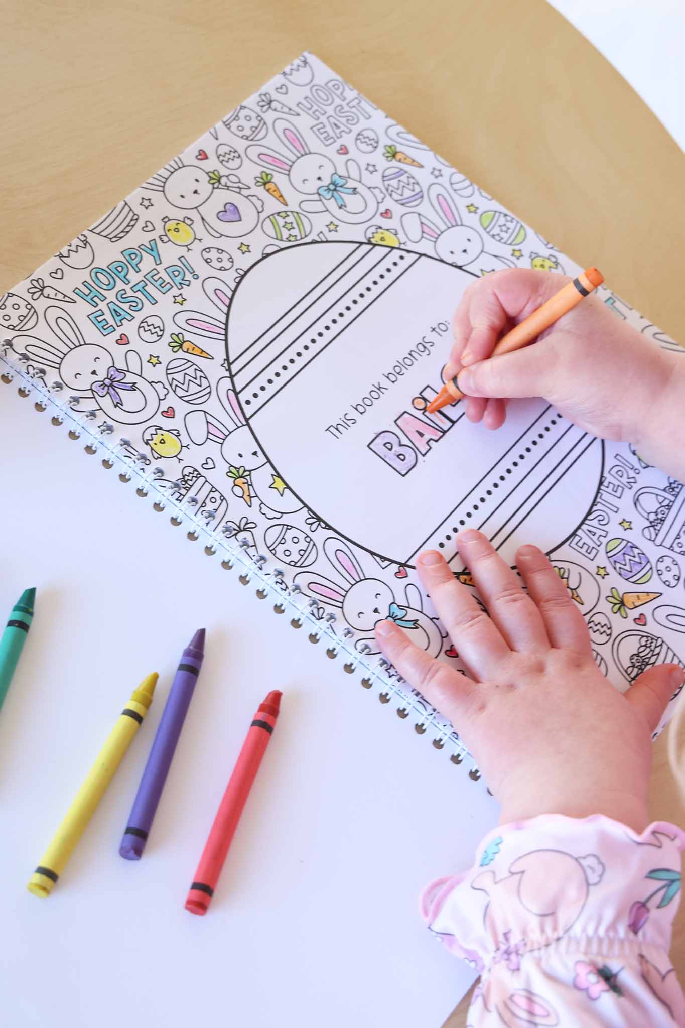 Personalized Coloring Book | Hoppy Easter - Image 2