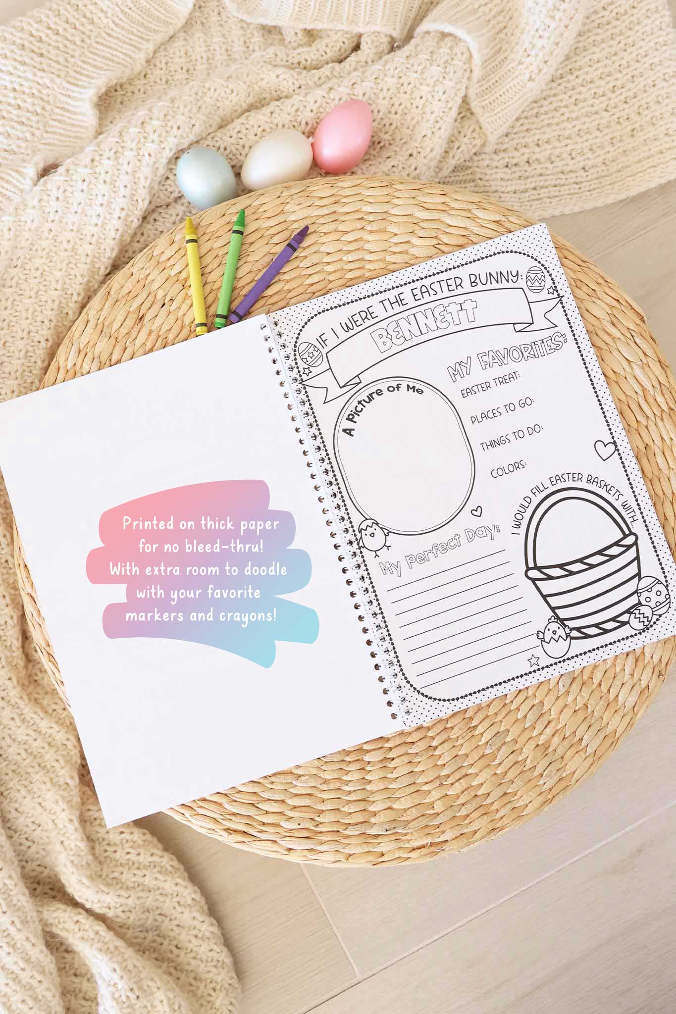 Personalized Coloring Book | Hoppy Easter - Image 8