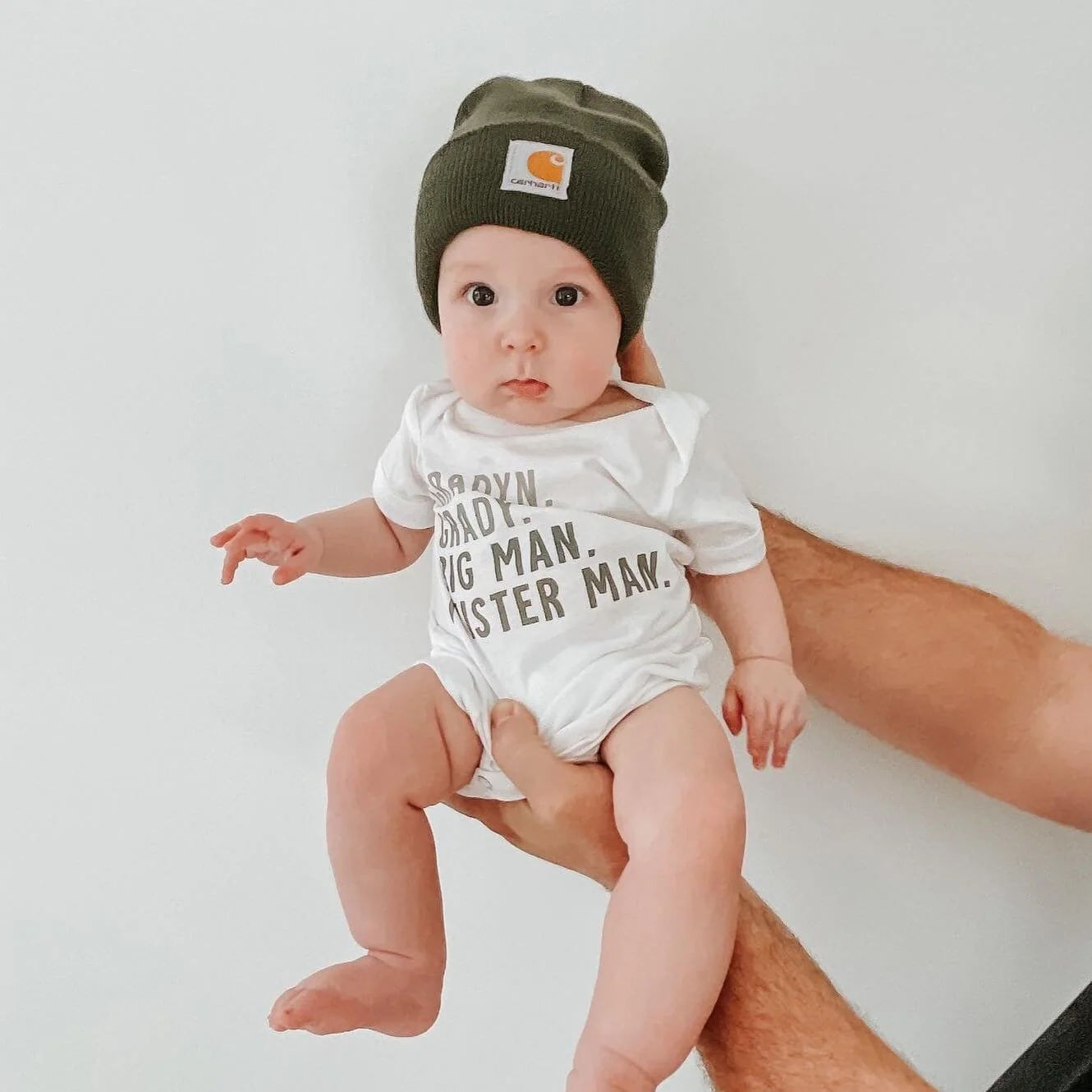Personalized Green Nickname Graphic Bodysuit | White - Image 3