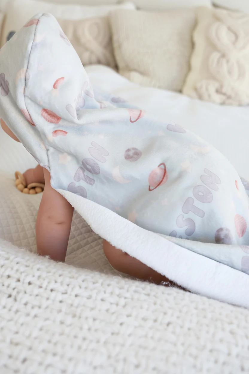 Personalized Hooded Towel | Calm Space - Image 4