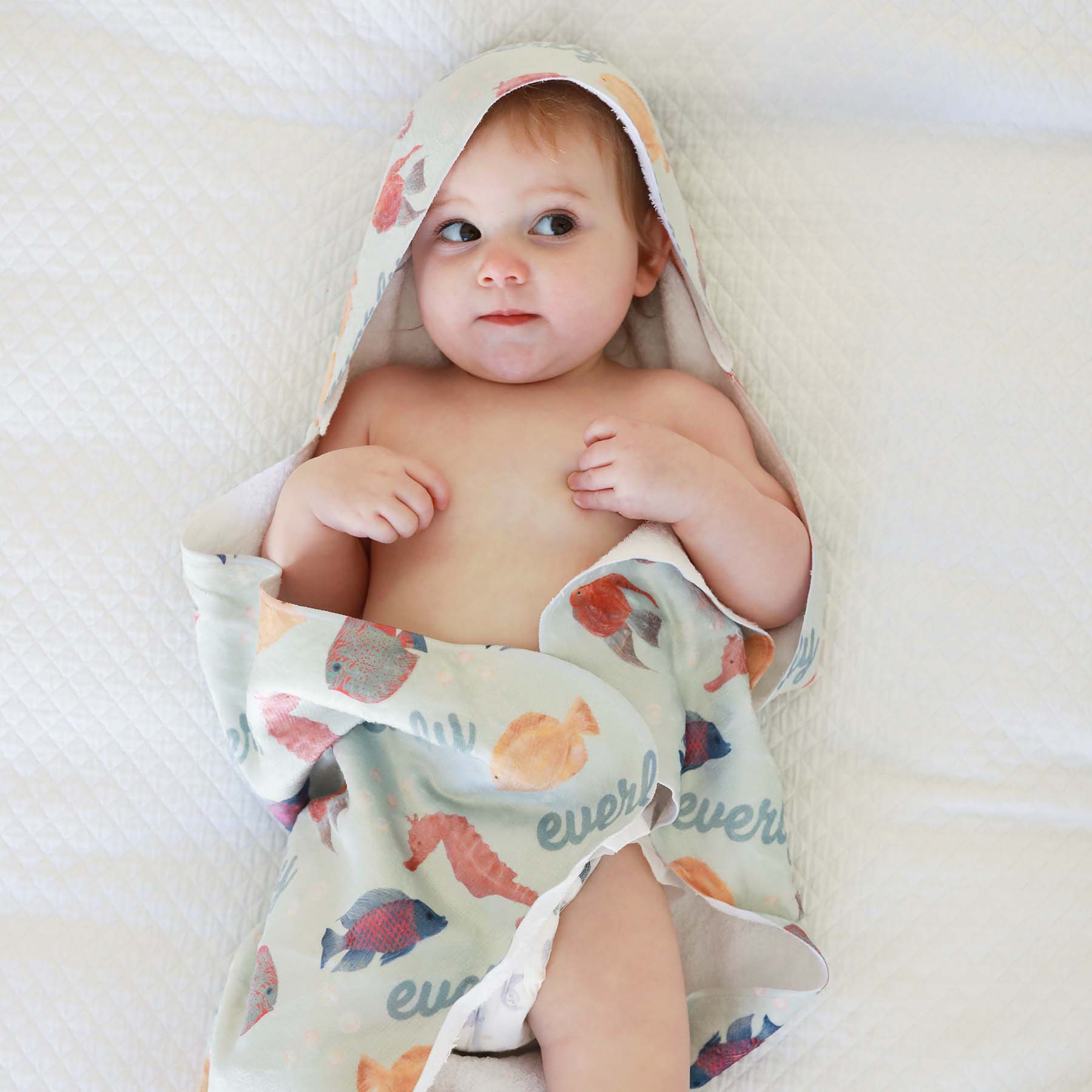 Personalized Hooded Towel | Tropical Fish - Image 6
