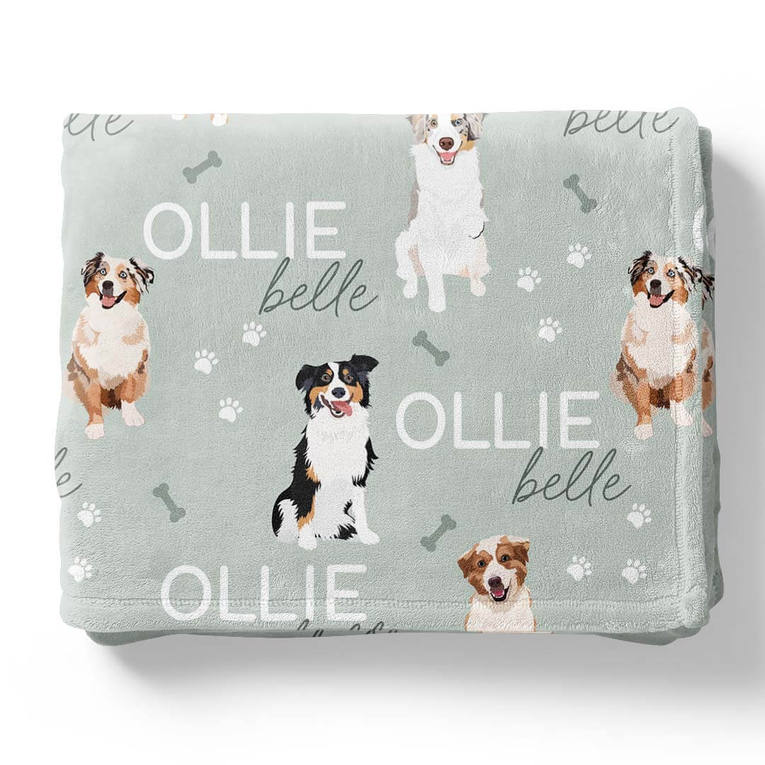 Personalized Kids Blanket | Australian Shepherd - Image 5